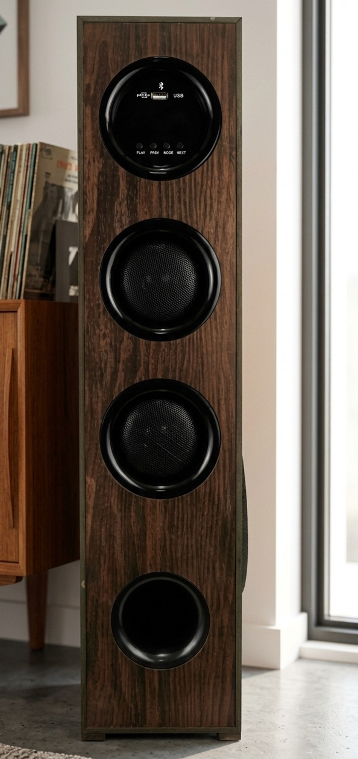 Image of Sainitone ST-ST04-130W-TWR-BLK 130 W Bluetooth Party Speaker