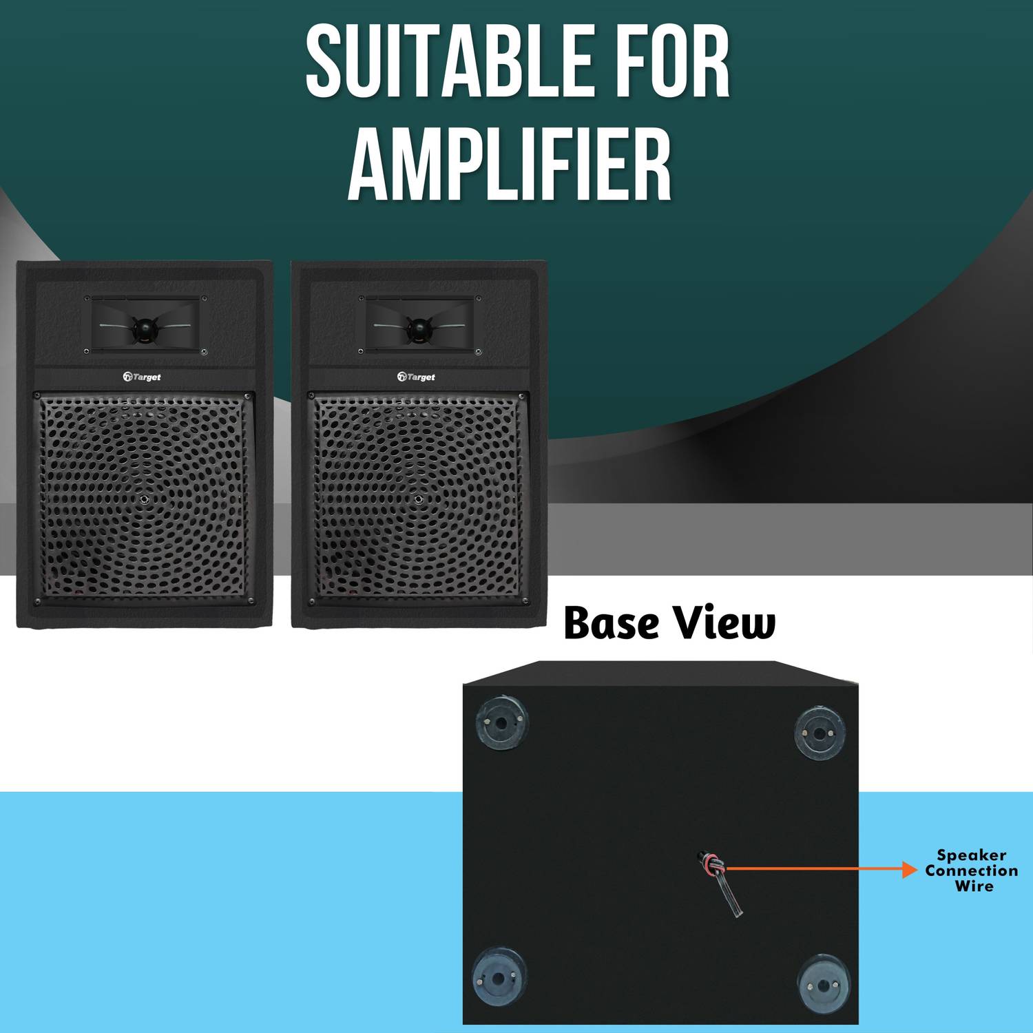 Target TT-304 8" Multimedia Speakers 2x 80W - Image 3