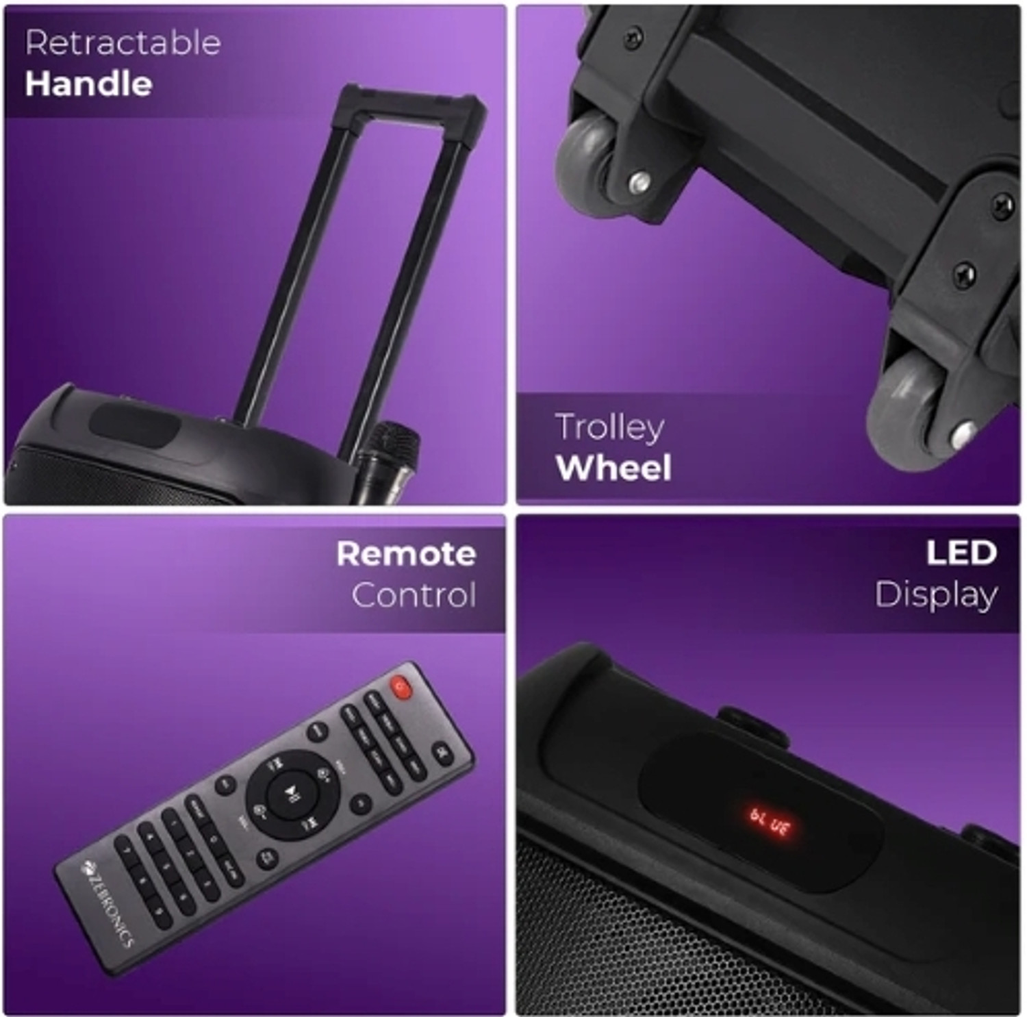 Image of ZEBRONICS THUMP 111 72 W Bluetooth Party Speaker