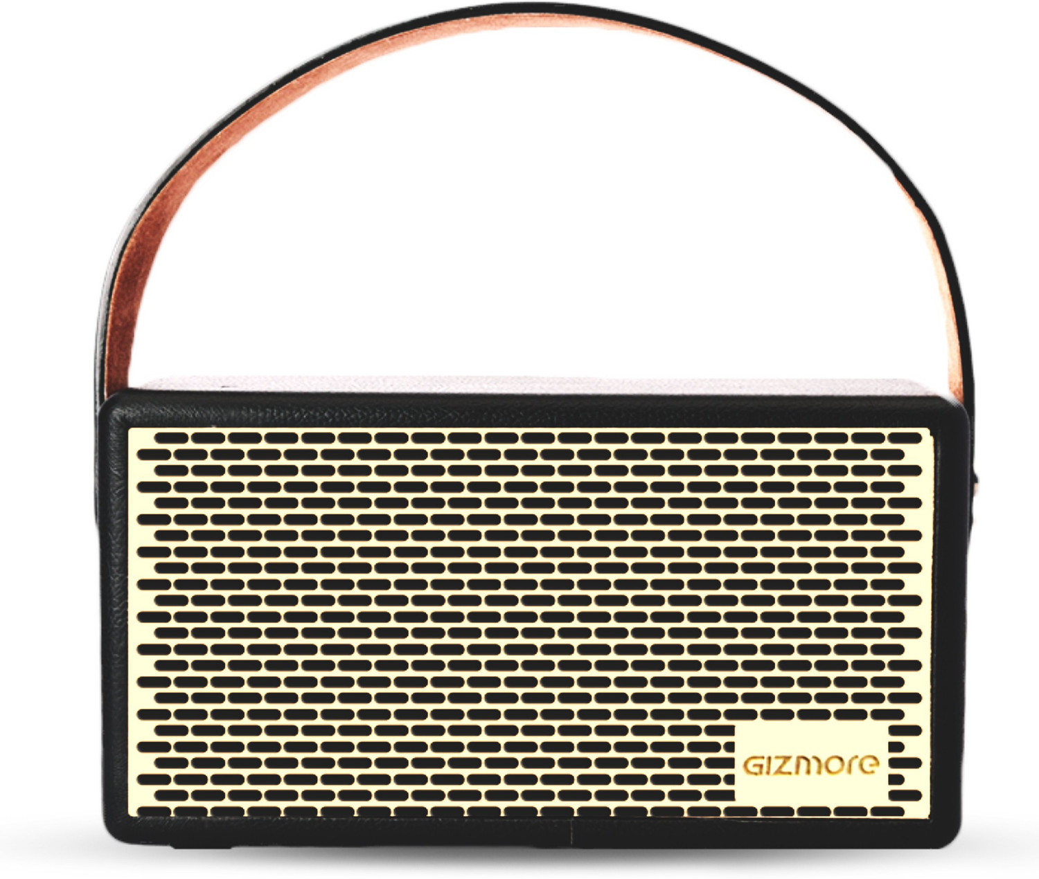 Image of Gizmore GIZ MS516 Portable Speaker| Wooden Cabinet With Leather Strap, 5H Playback 16 W Bluetooth Speaker