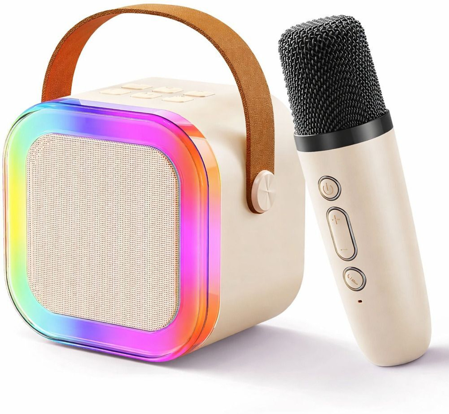 Image of YGM Acoustic Foams - Portable Kids Karaoke Speaker with 1 Mic, 5-6 Hrs Playtime & Voice Changing 5 W Bluetooth Party Speaker