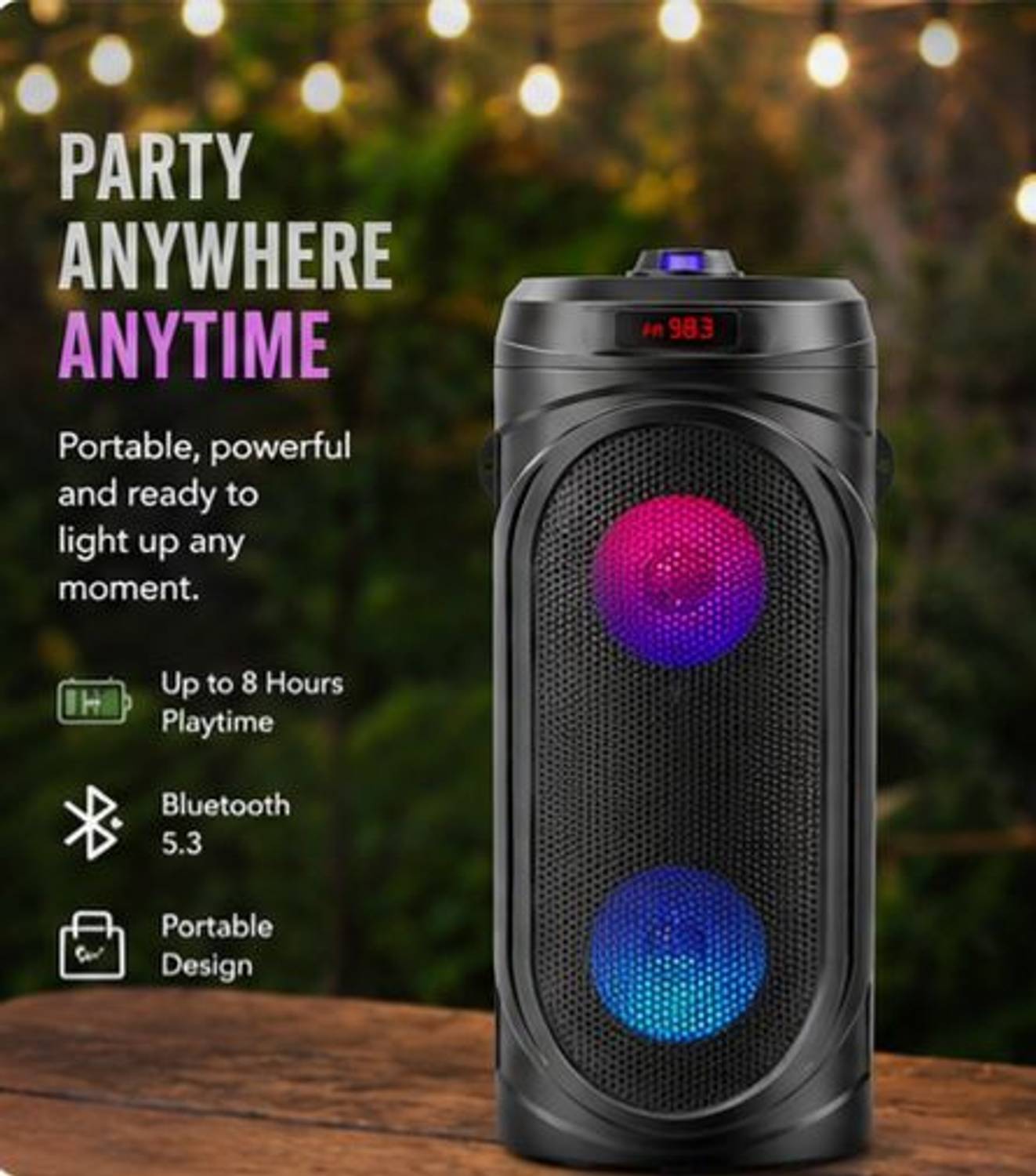 ZEKLY 40W Bluetooth Tower Speaker - Image 2