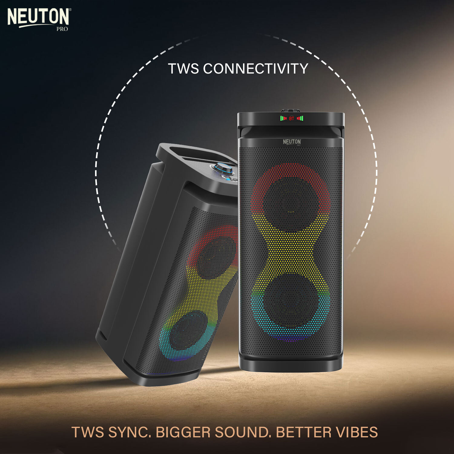 Image of Neuton pro Party Speaker with Wireless Mic | Boom Box Speaker | RGB Lights | Deep Bass| 70 W Bluetooth Party Speaker