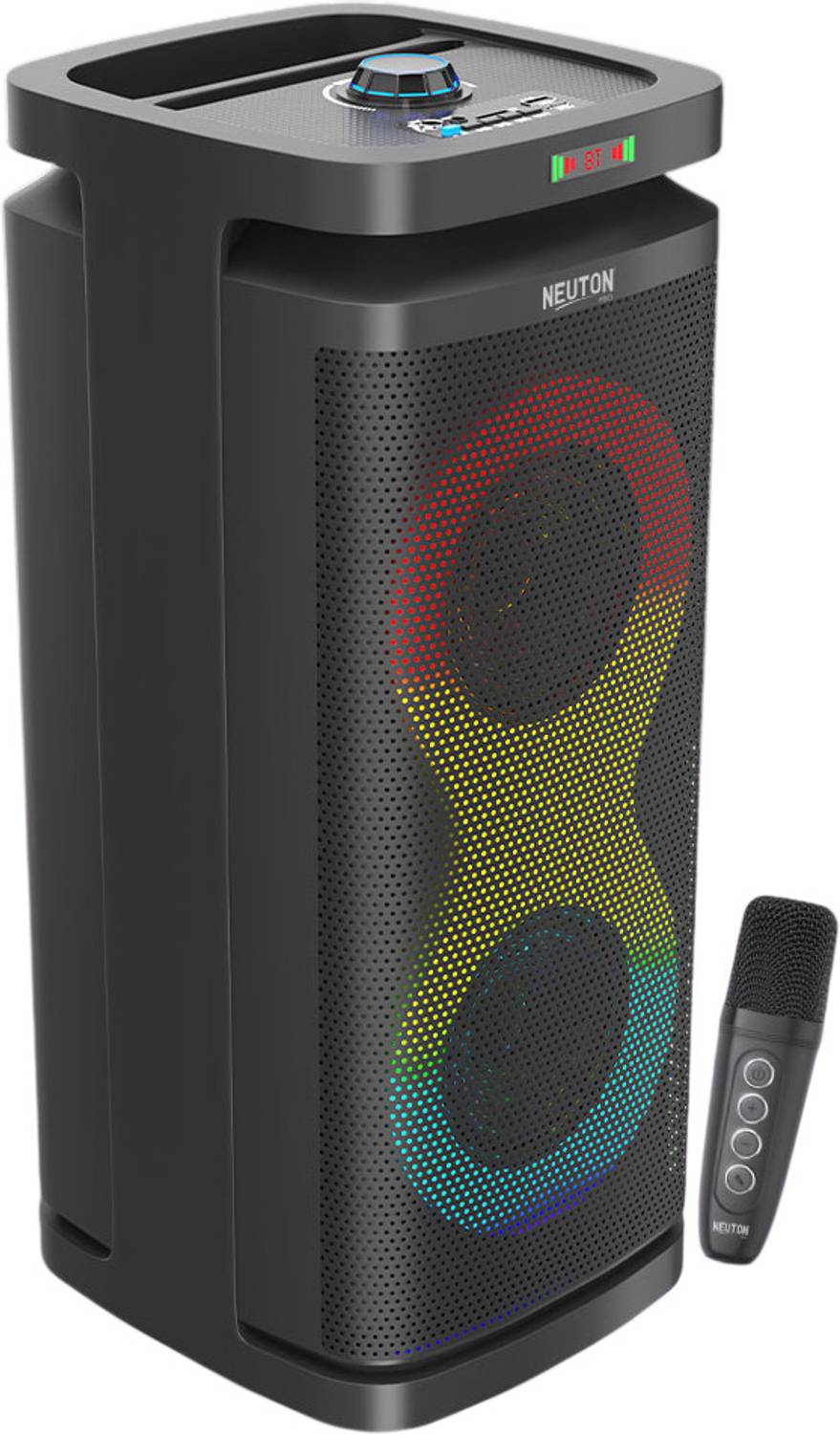 Neuton pro Party Speaker with Wireless Mic | Boom Box Speaker | RGB Lights | Deep Bass| 70 W Bluetooth Party Speaker