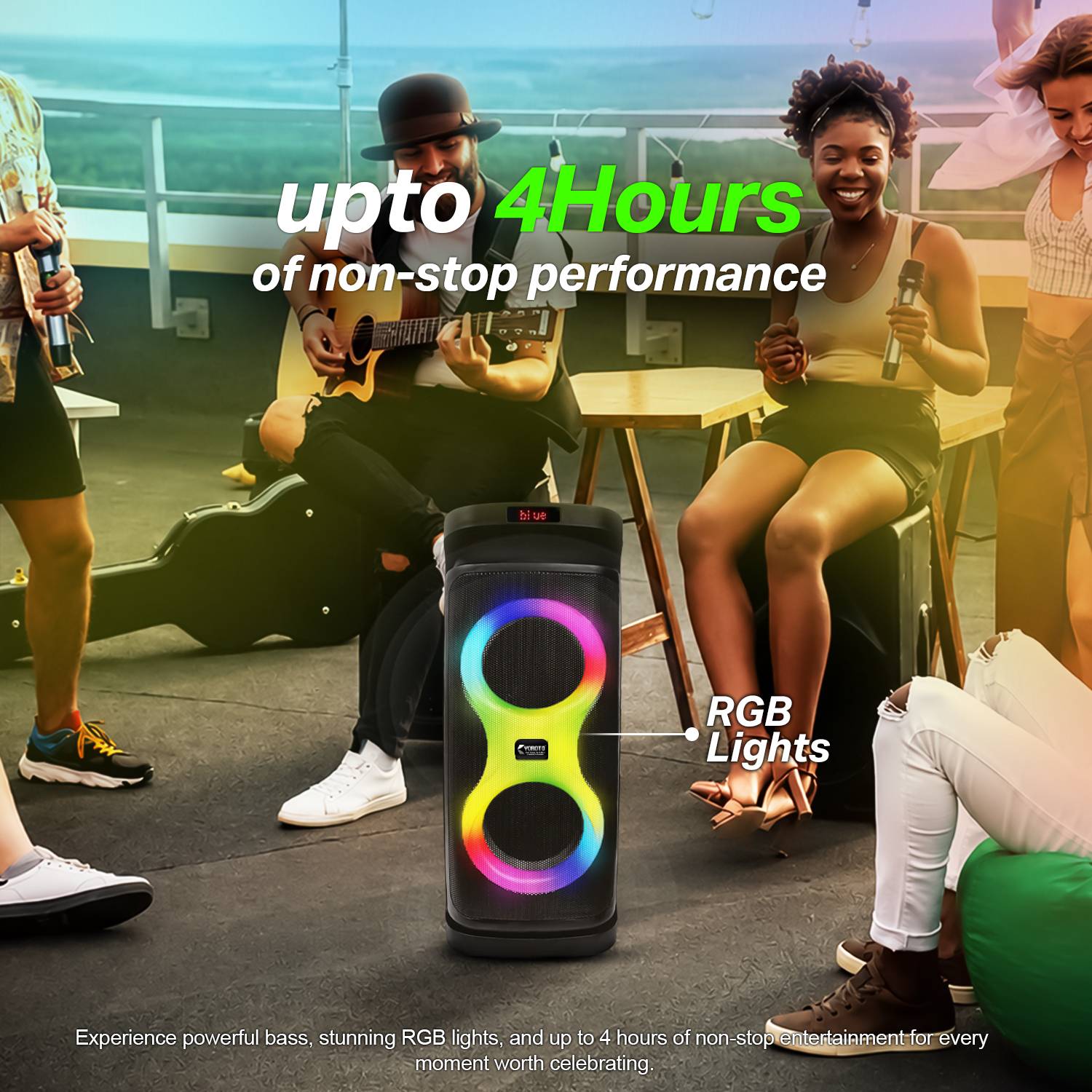 YOROTO J27 50W Bluetooth Party Speaker - Image 2