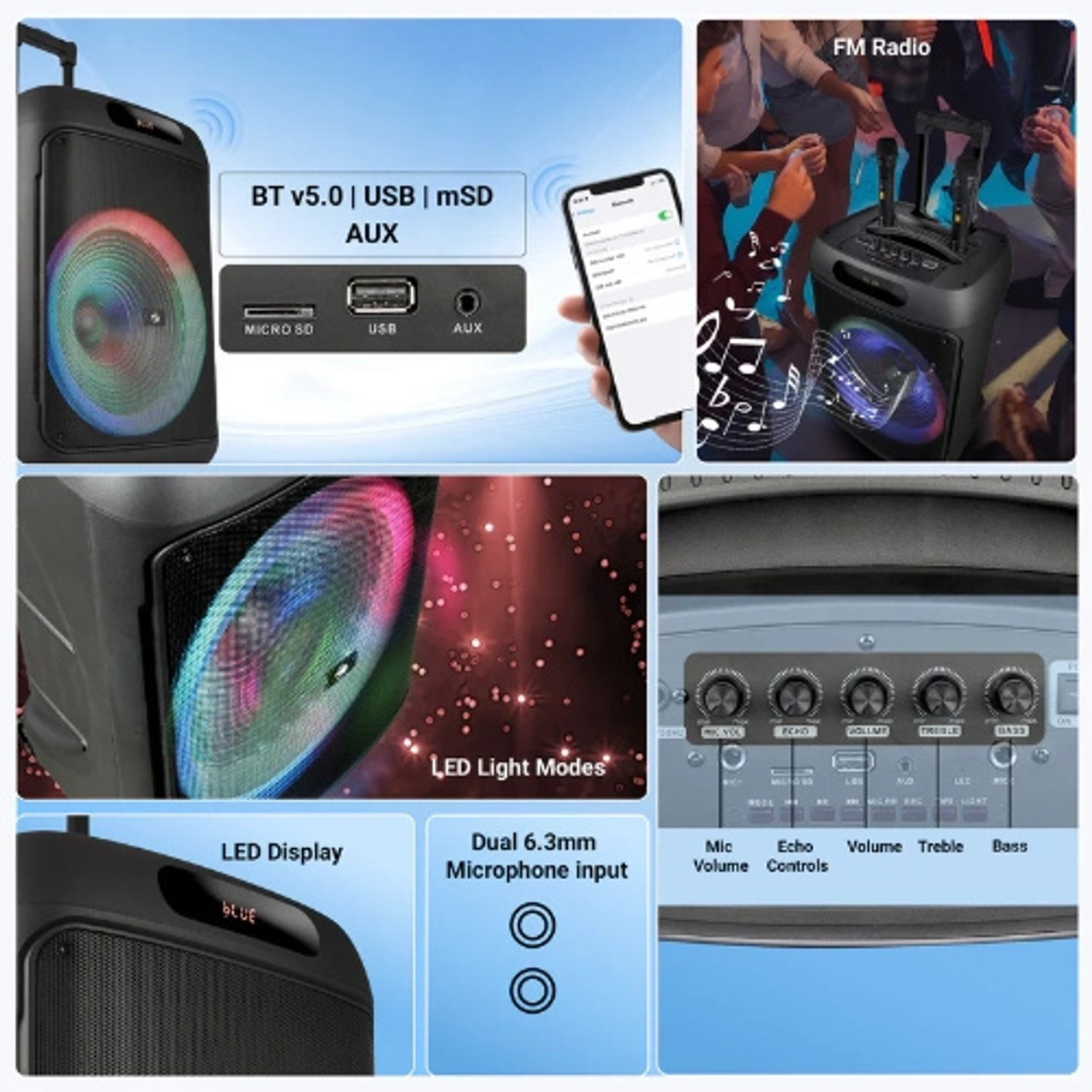 Image of ZEBRONICS ZEB JOLT 100 120 W Bluetooth Party Speaker
