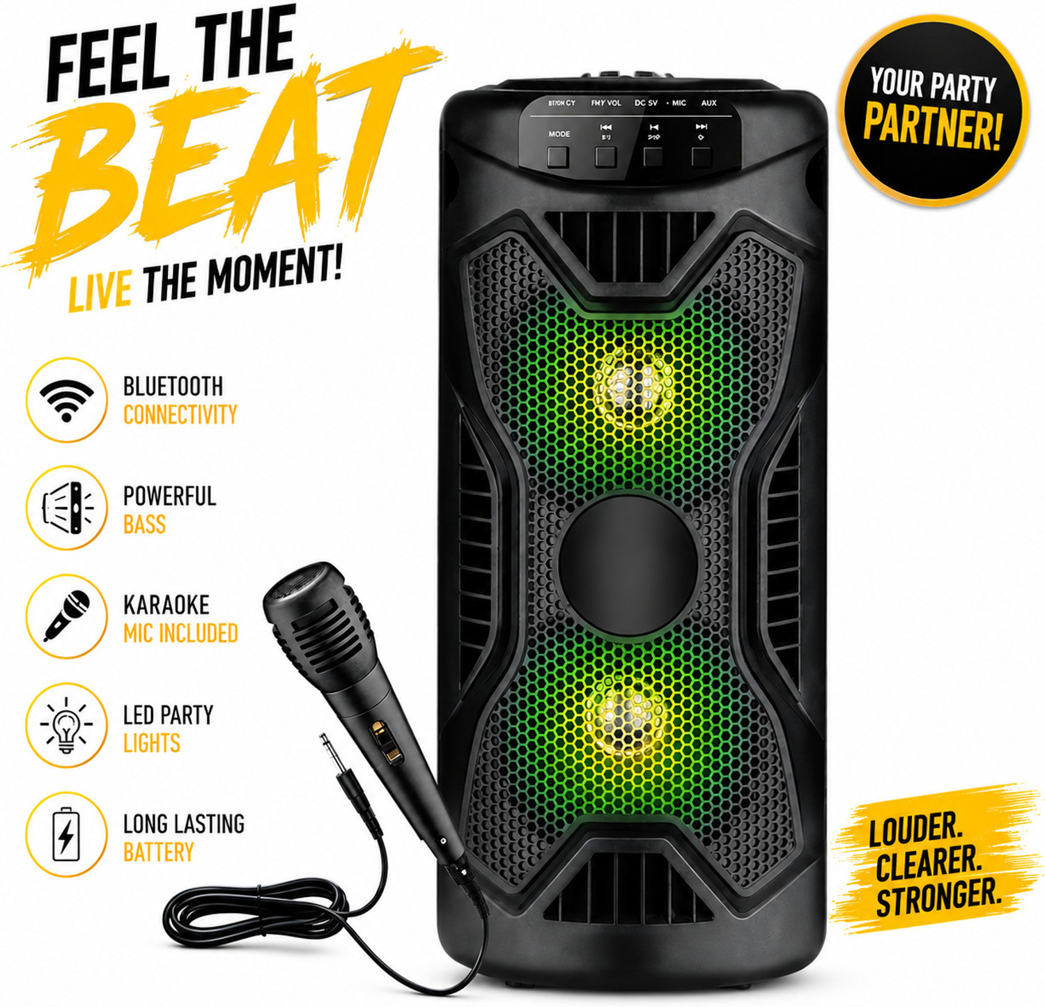 Image of LIMBRO bluetooth speaker 1000 W Bluetooth Party Speaker