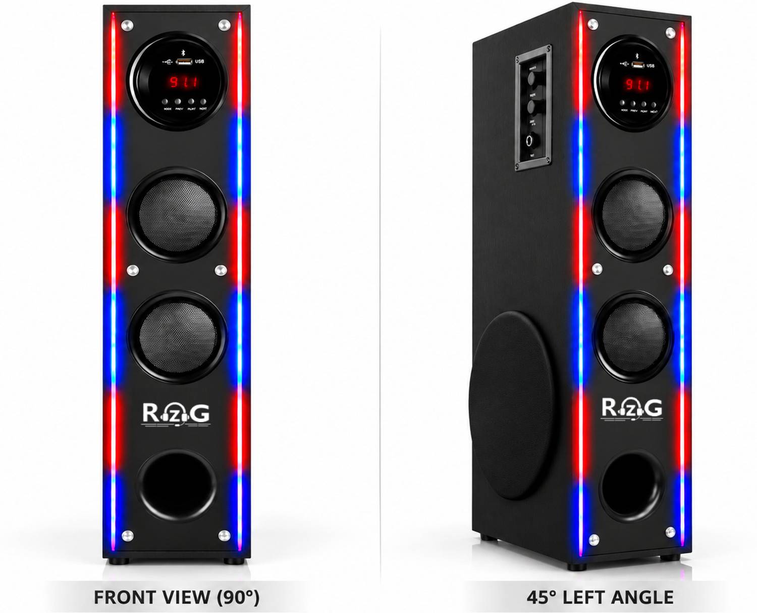 RZG Q-32 120W Bluetooth Tower Speaker - Image 3