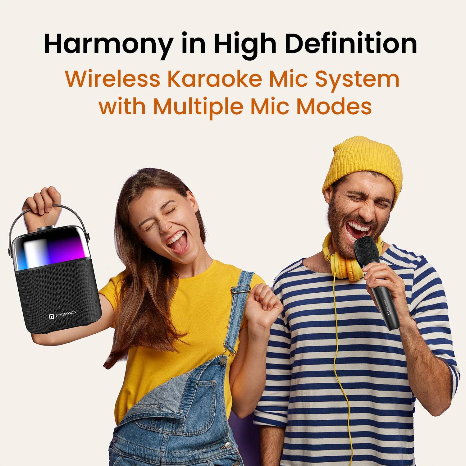 Portronics Dash 4 Bluetooth Speaker with Karaoke Mic - Image 4