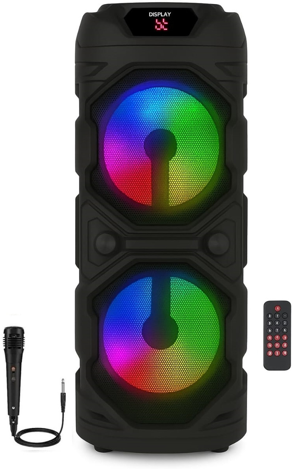 Image of LIMBRO home Theatre TWS Mode FM USB AUX BLUETOOTH KARAOKE WIRED MIC RGB LIGHT 1000 W Portable Bluetooth Party Speaker
