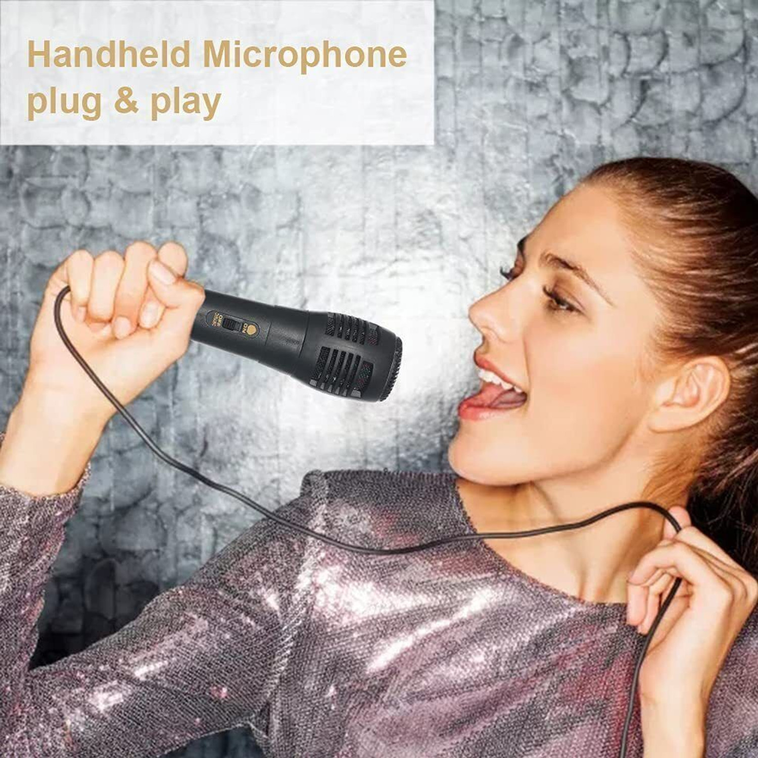 Image of Gk King Series Double Woofer 50W 2400Mah Battery Multi-Media Party Speaker with Wired Mic 50 W Bluetooth Party Speaker