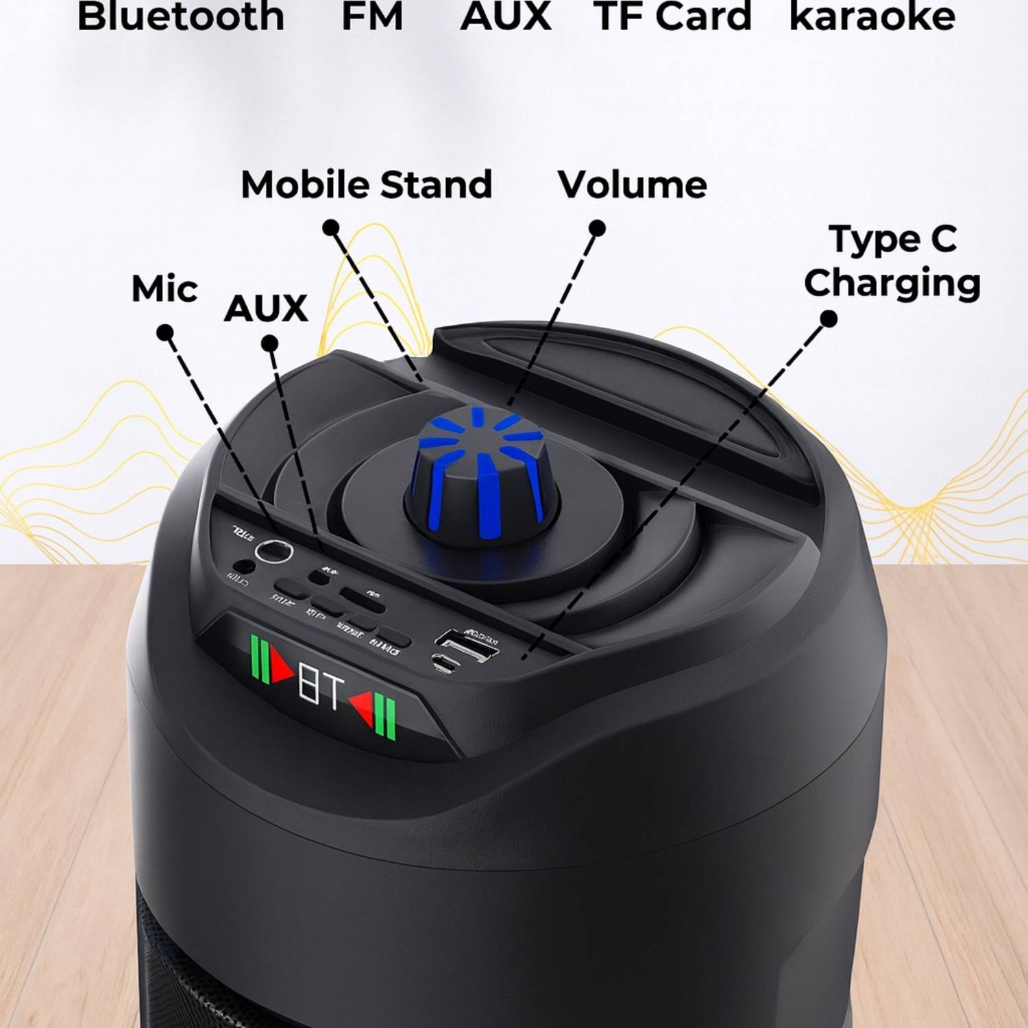 SOUTHTECH 40W Bluetooth Speaker with Mic & Remote - Image 2
