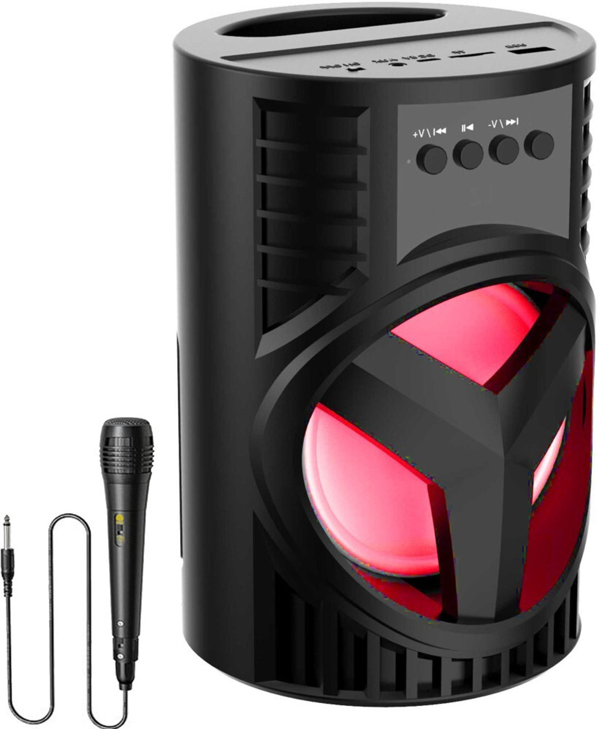Image of ENMORA WS-04 Mic Speaker for Home Office Party Bluetooth ukj23 56 W Bluetooth Party Speaker (Multicolor, 2.1 Channel)