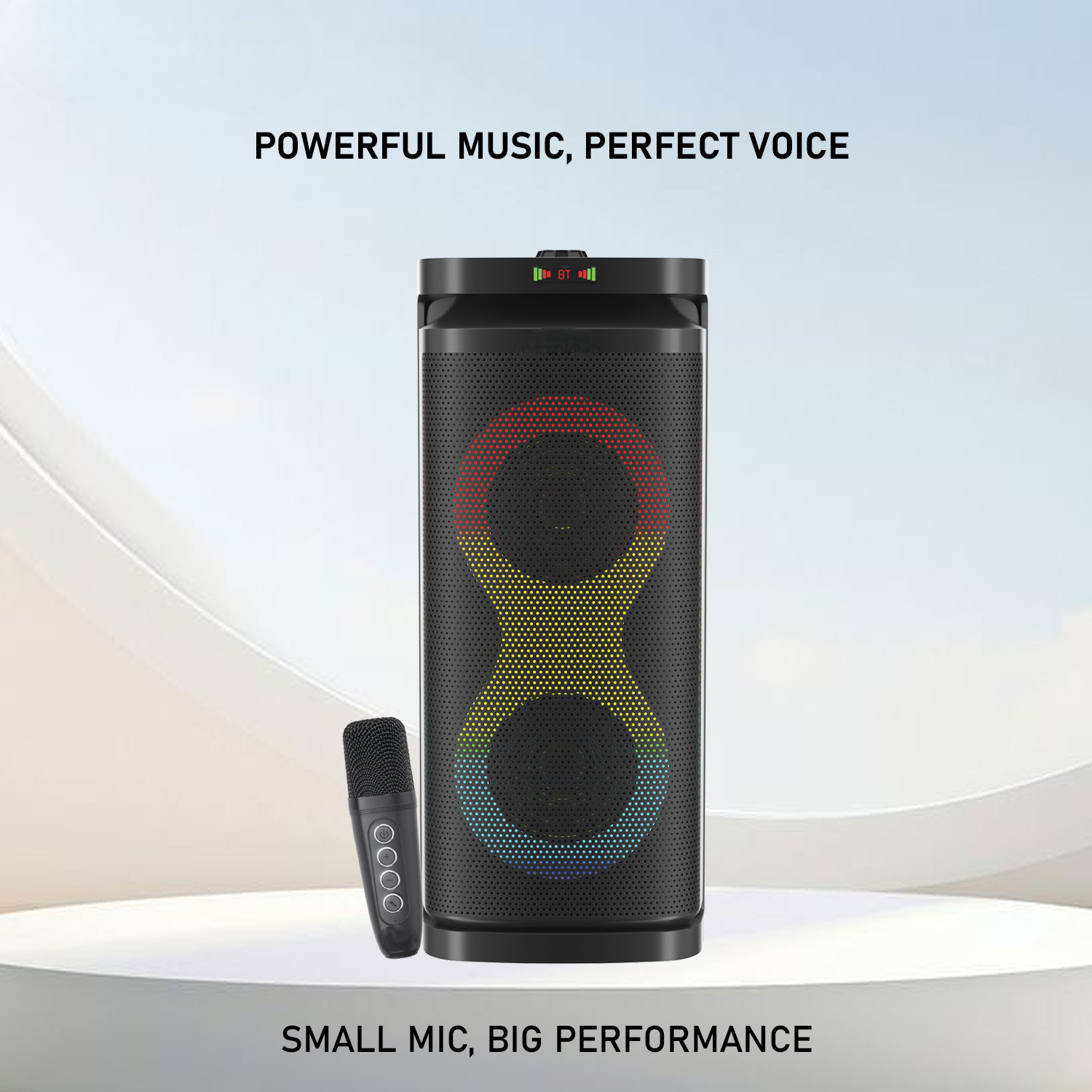 Image of Neuton pro Party Speaker with Wireless Mic | Boom Box Speaker | RGB Lights | Deep Bass| 70 W Bluetooth Party Speaker