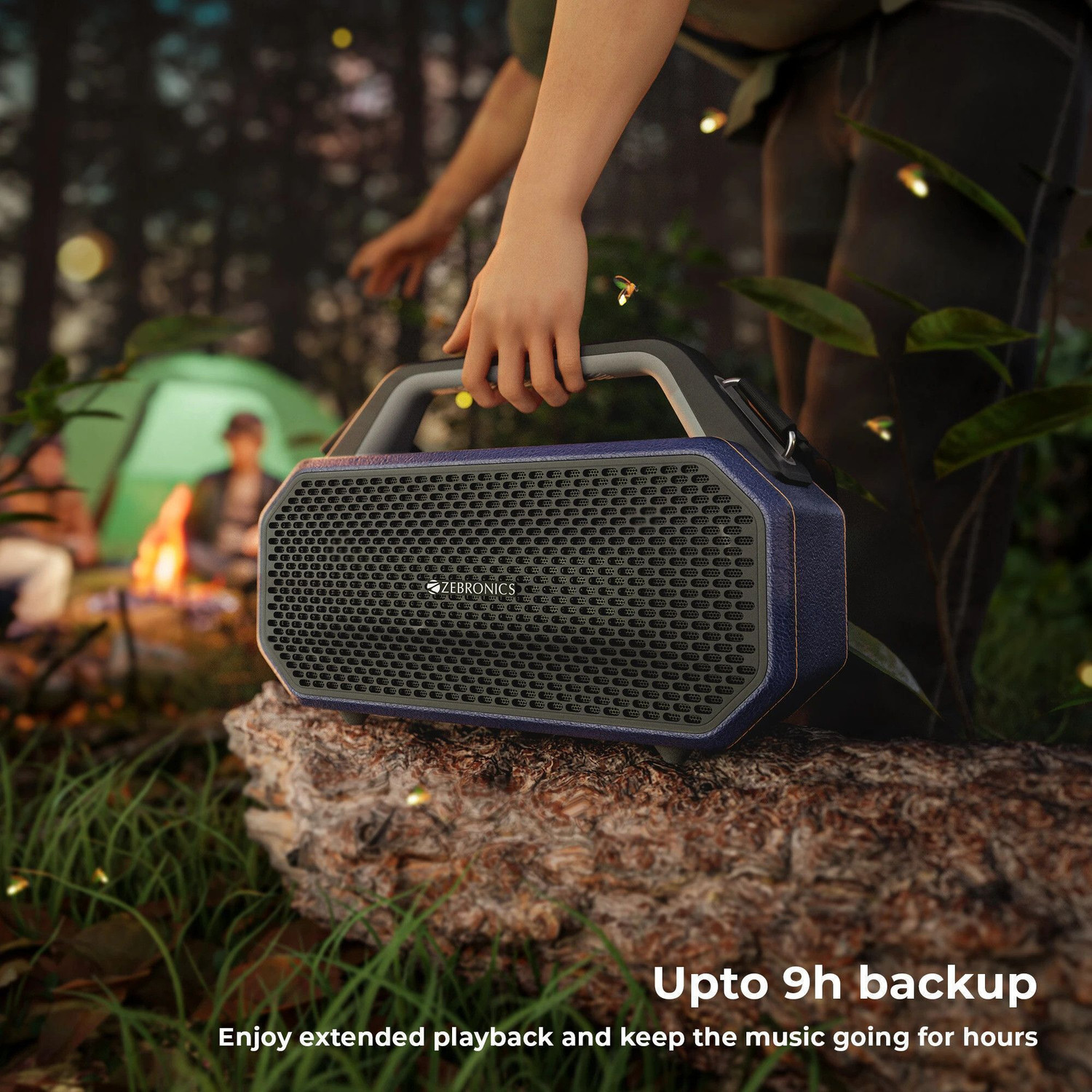 Image of ZEBRONICS Prima, 9hrs Playback, Dual Drivers, TWS, USB, AUX,Deep Bass, Splash Proof 90 W Bluetooth Party Speaker