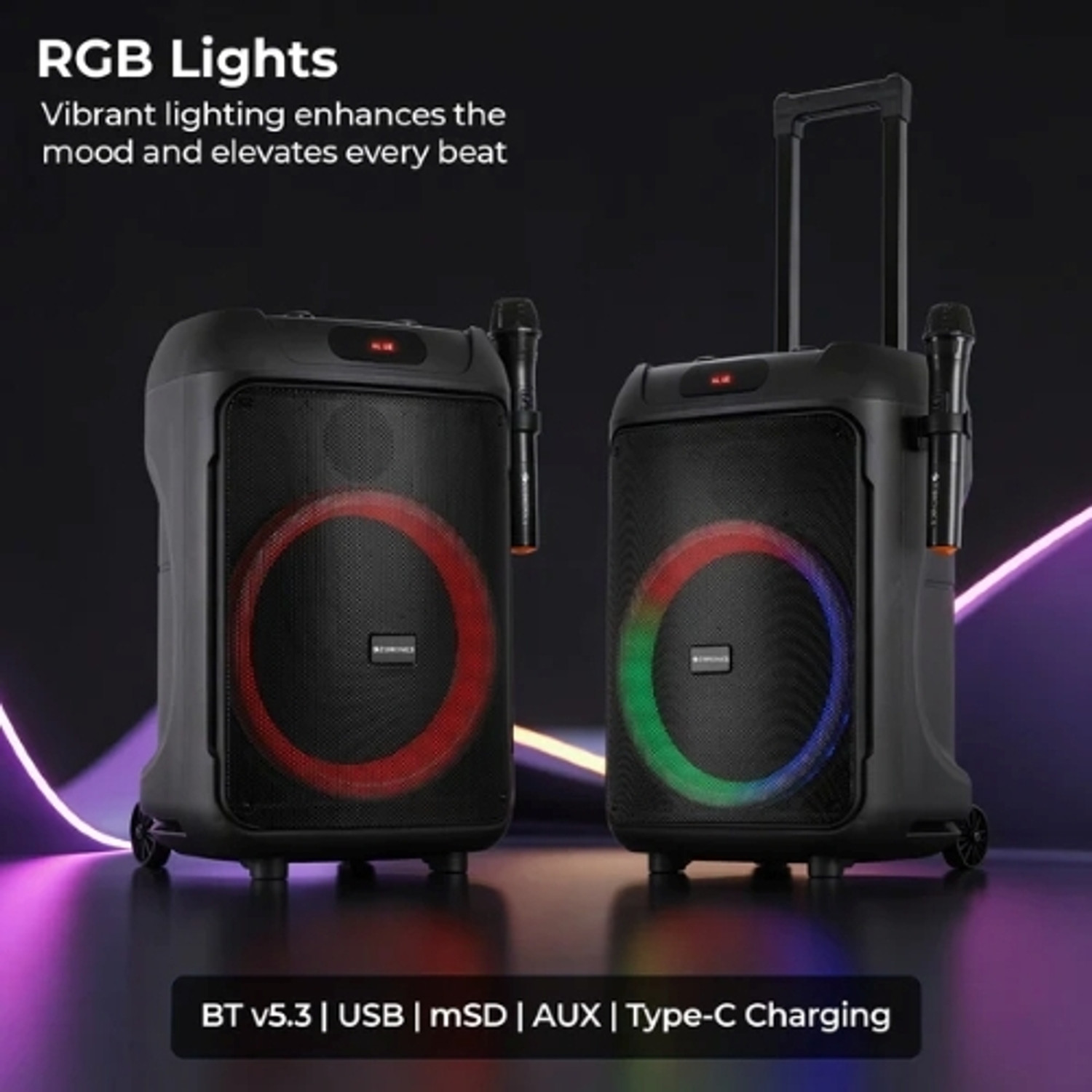 Image of ZEBRONICS THUMP 111 72 W Bluetooth Party Speaker