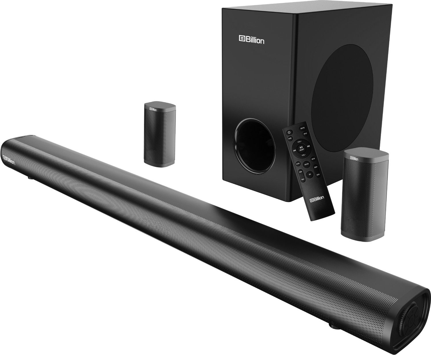 Image of Billion Thunder 600, 600 Watts, 5.1 Channel, Immersive cinematic experience, EQ Modes 600 W Bluetooth Soundbar