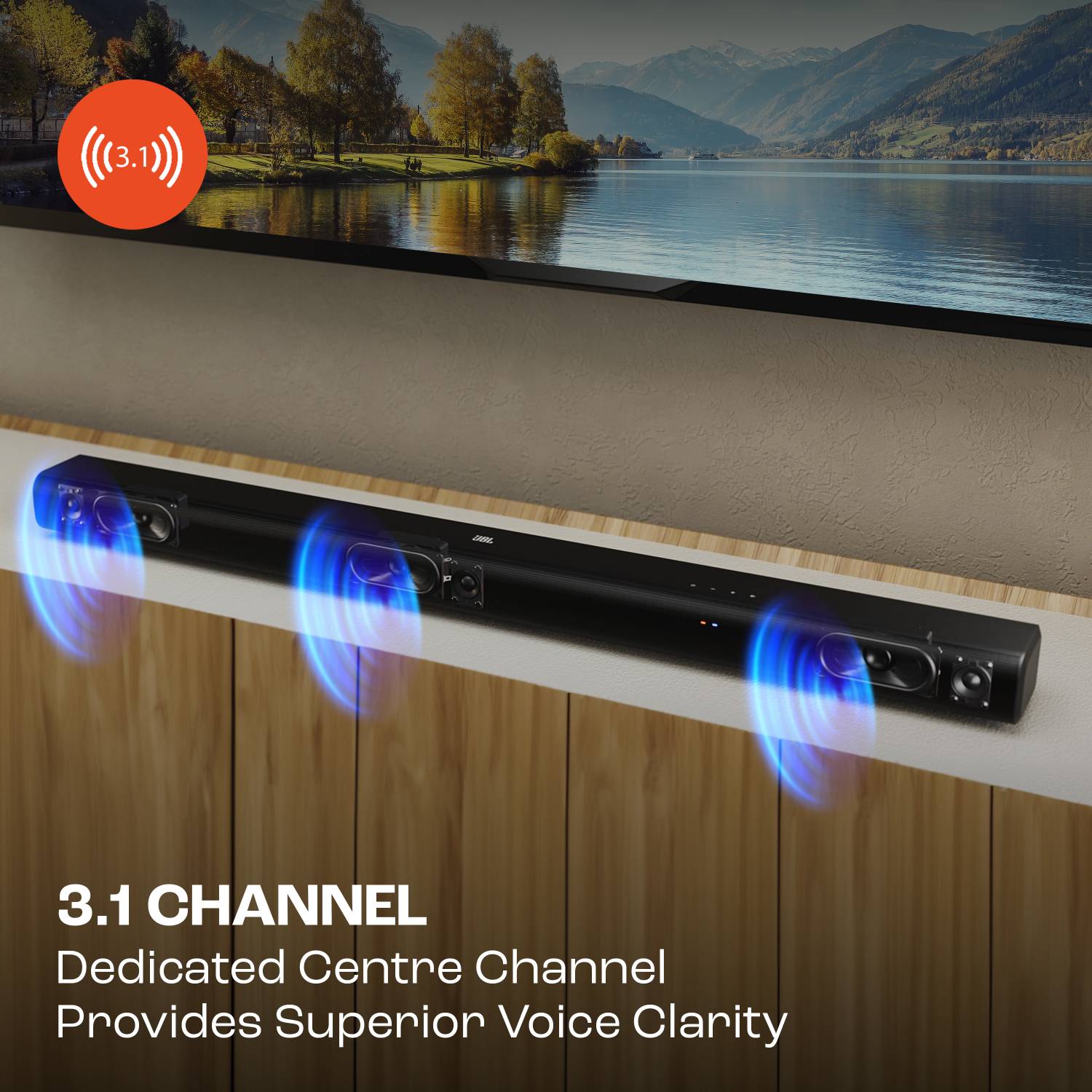 JBL, Soundbar, Bluetooth, Cinema SB180, 2.1 Canais, Subwoofer de 6,5