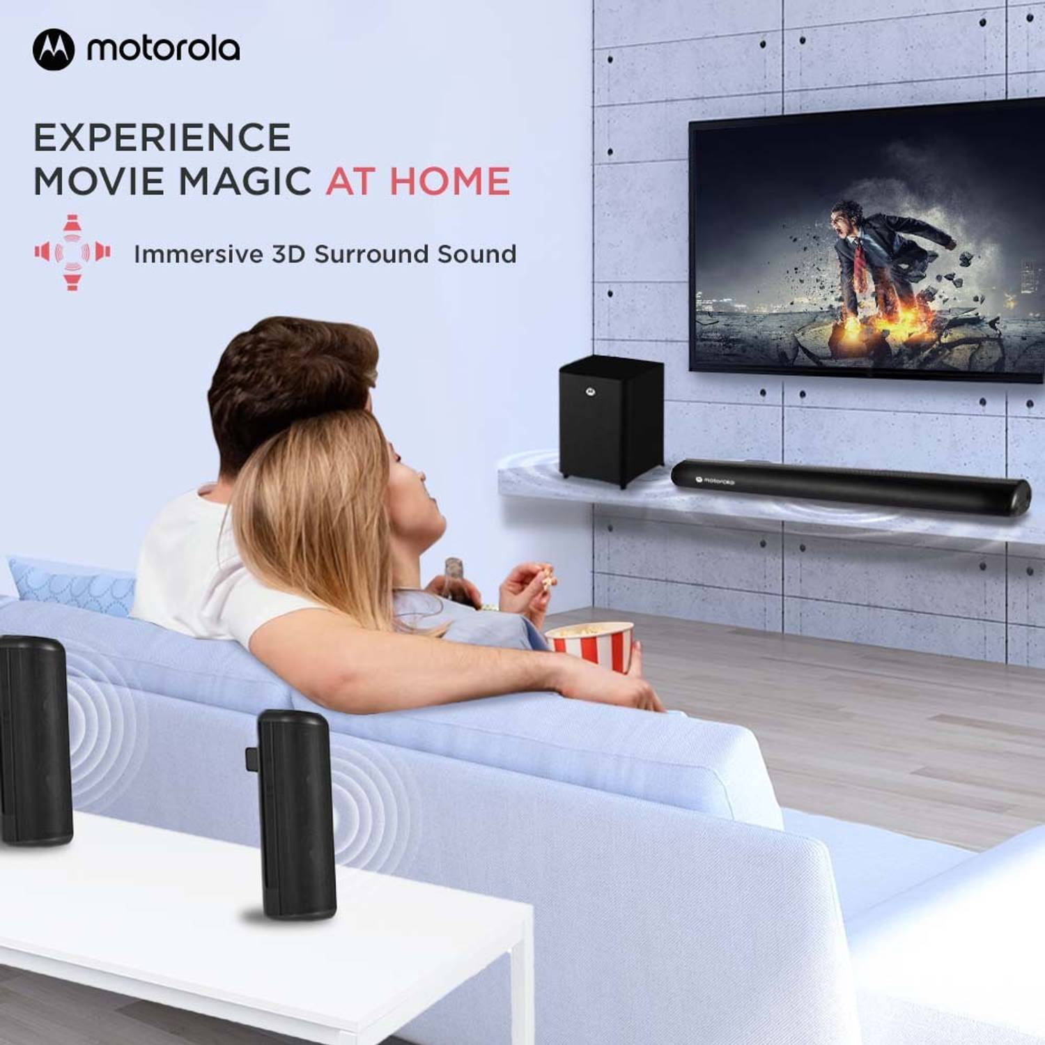 Motorola AmphisoundX Vibe 500W Bluetooth Speaker - Image 5