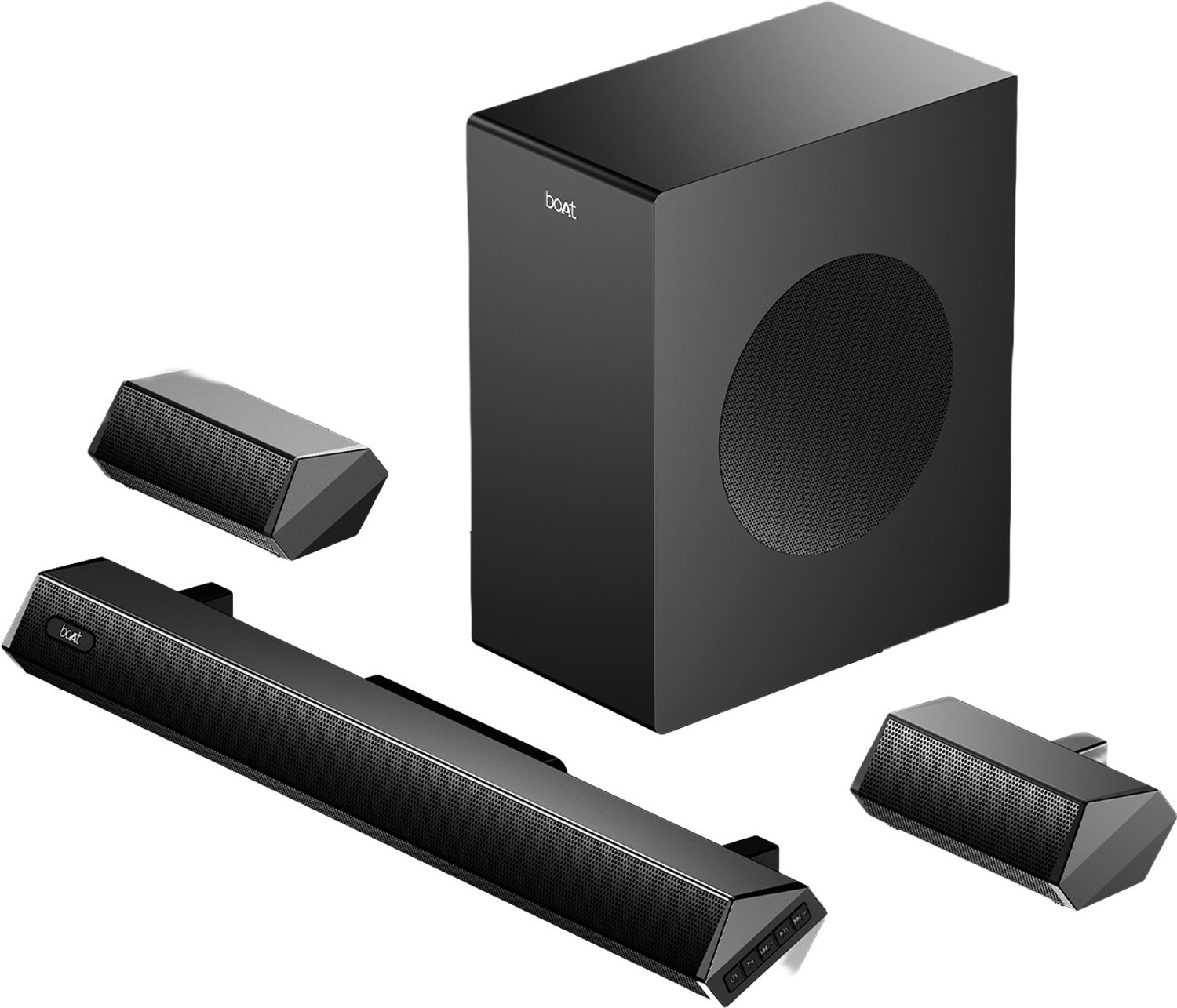 Image of boAt Aavante Bar Prime B300, Subwoofer,Dual Rear Speakers,5.1 CH,EQ Modes,BT v5.3 300 W Bluetooth Soundbar