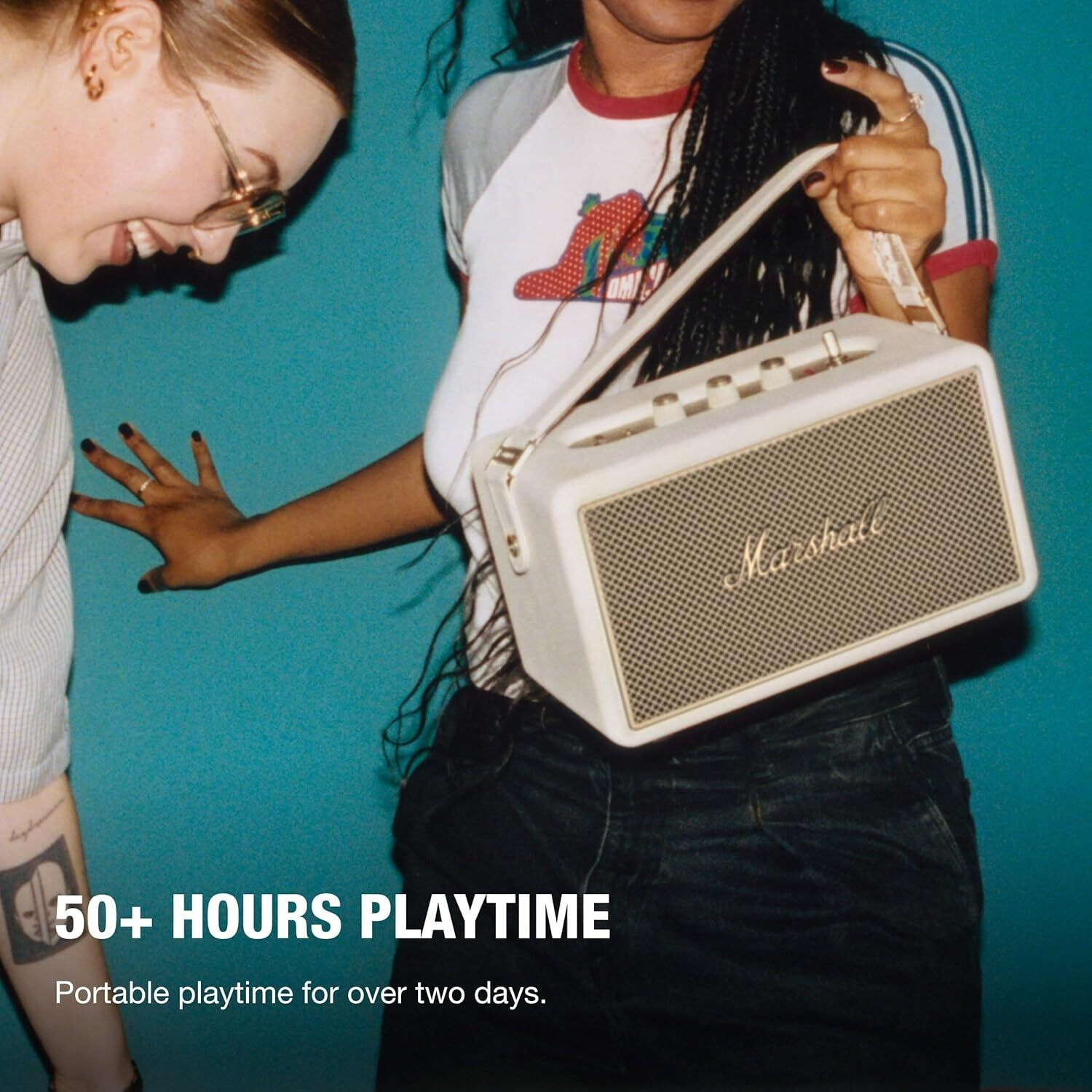 Image of Marshall Kilburn III - 50+ Hours of Portable Playtime, 360 Sound, Dust & Water-Resistant Bluetooth Speaker