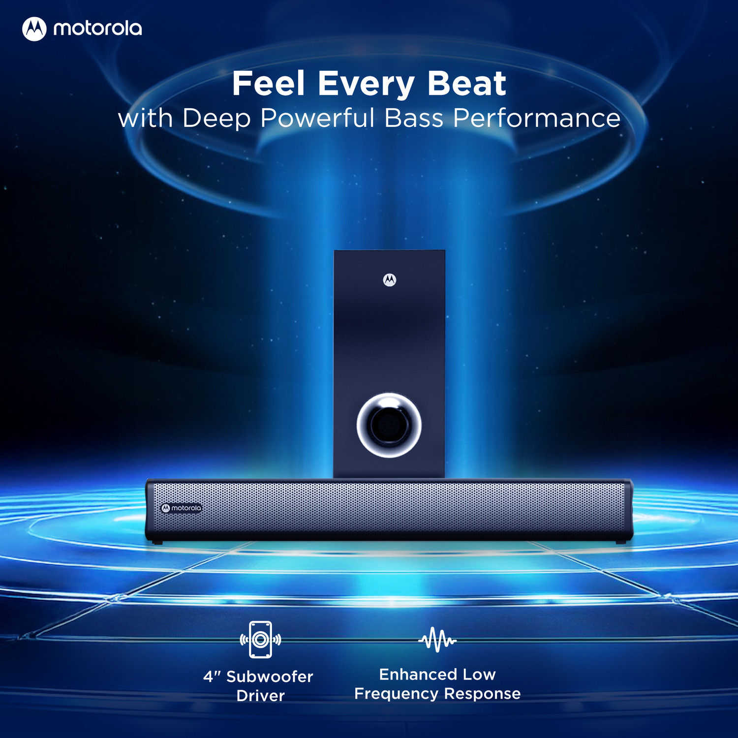 Image of MOTOROLA AmphisoundX Vibe 120 W Bluetooth Soundbar