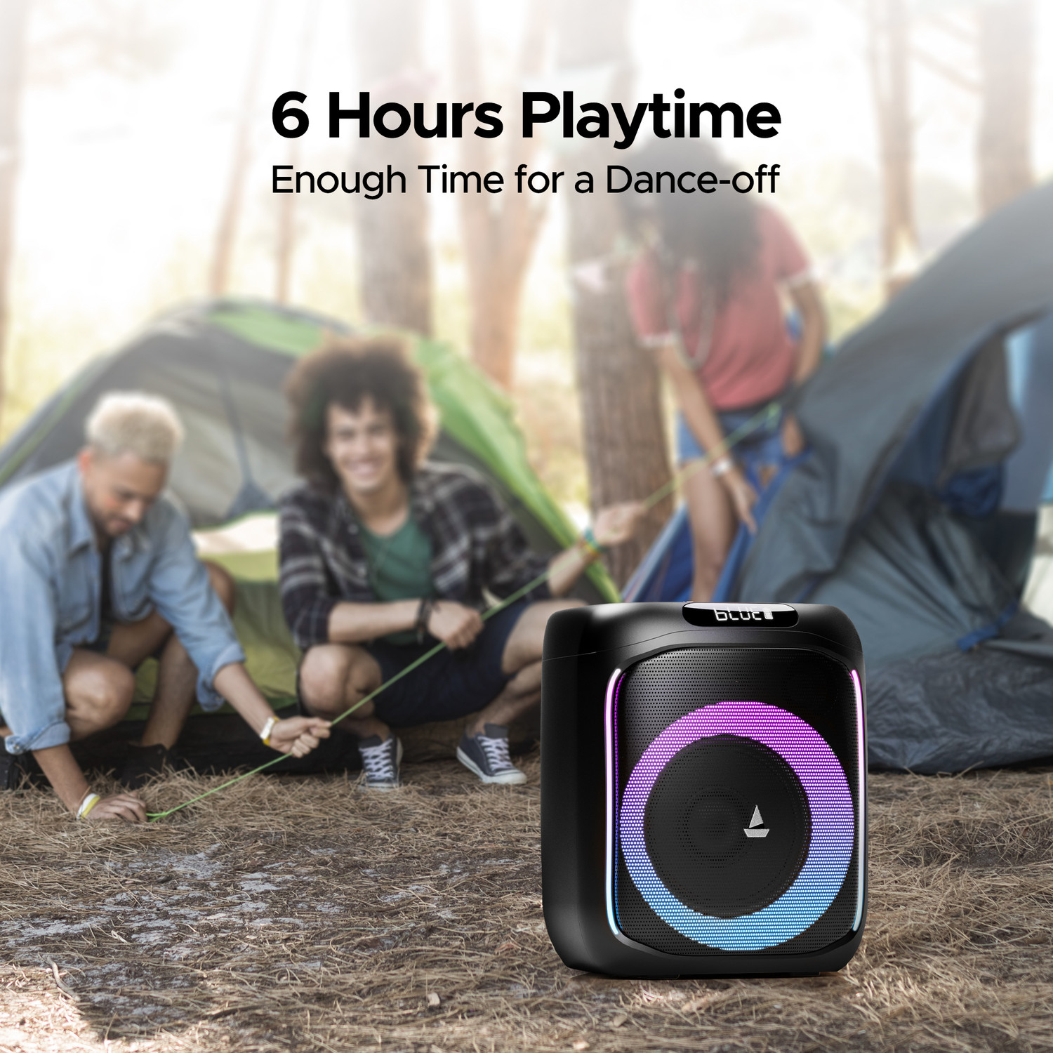 Image of boAt PartyPal 185 with Signature Sound & Up to 6 hrs Playtime 50 W Bluetooth Home Audio Speaker