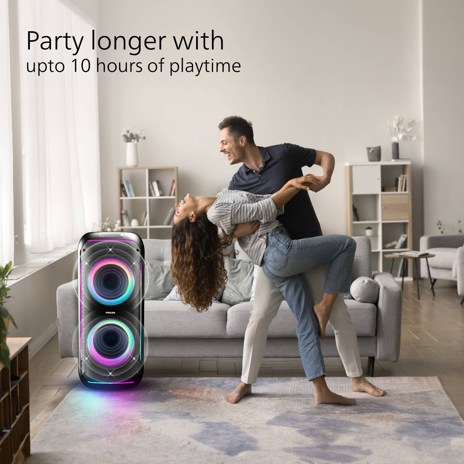Philips TAX4910/94 120W Bluetooth Party Speaker Black - Image 5