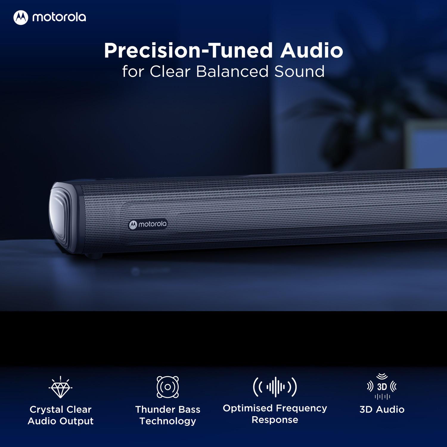 Image of MOTOROLA AmphisoundX Vibe 220 W Bluetooth Soundbar