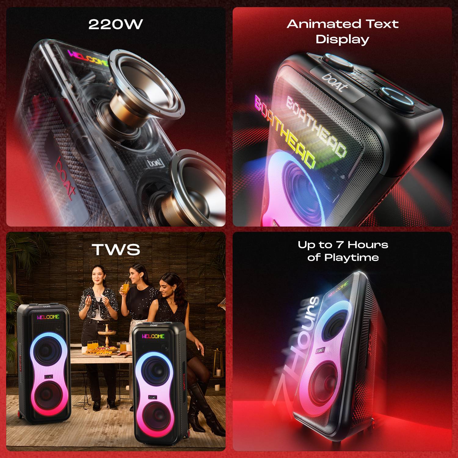 boAt Partypal 600 220W Bluetooth Tower Speaker - Image 2
