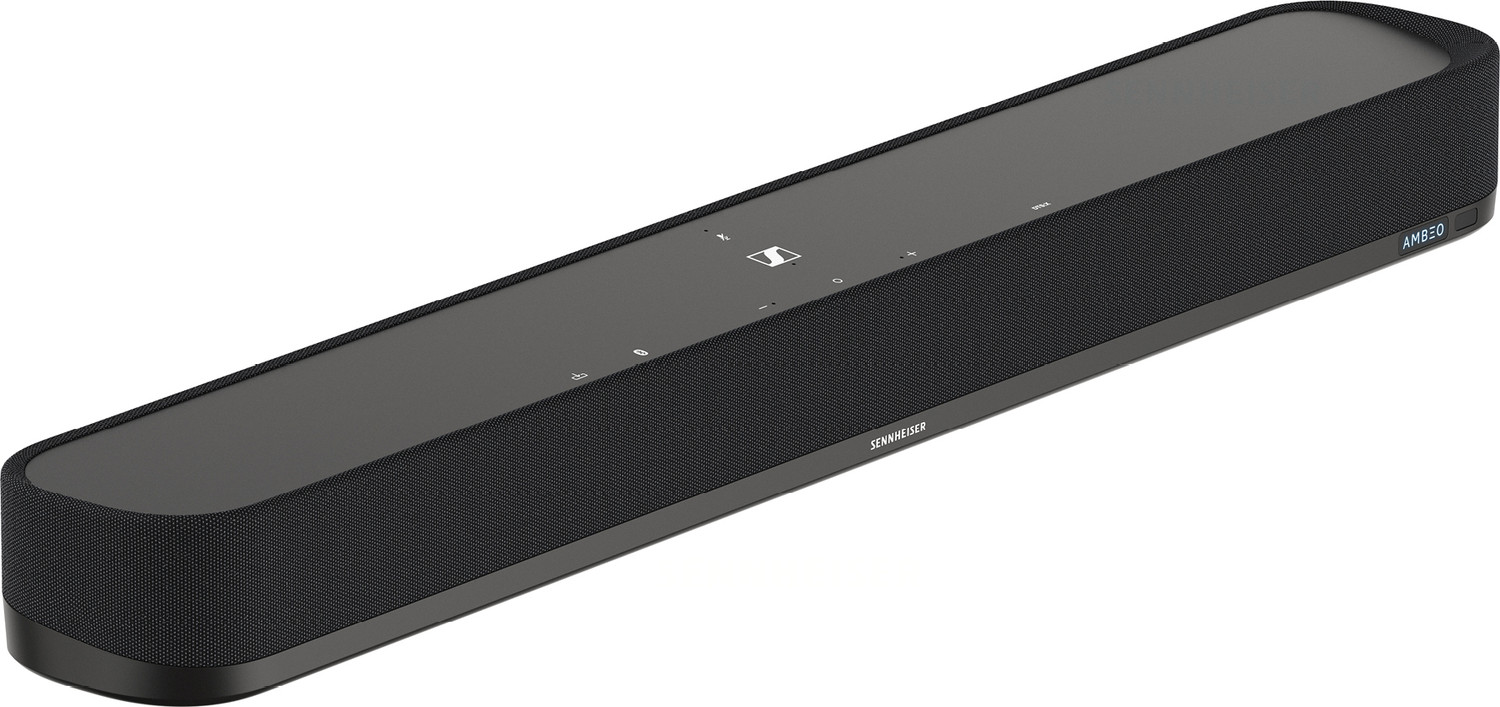 Image of Sennheiser AMBEO Soundbar Mini with 3D audio, 250W power,Dolby Atmos, Alexa,Bluetooth /Wi-Fi 250 W Bluetooth Soundbar