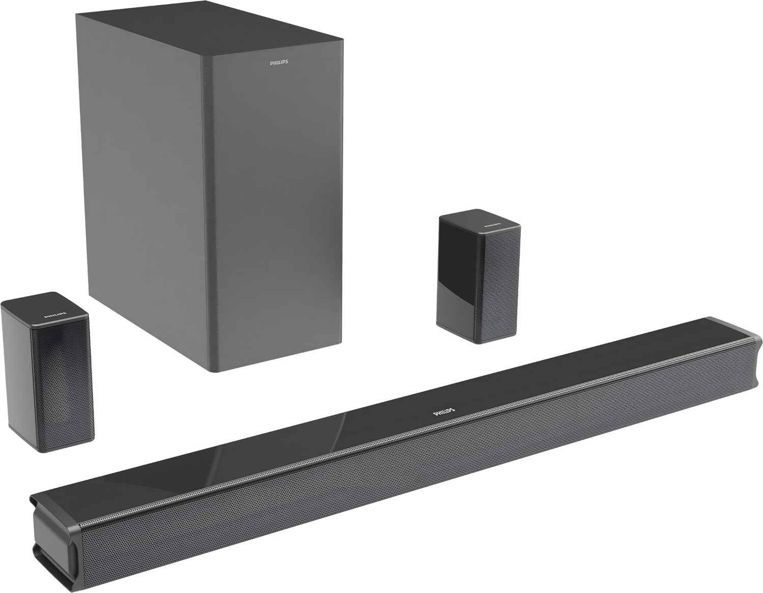 Image of PHILIPS Philips TAB5651 /94 8 Inch Subwoofer Bluetooth,HDMI ARC,USB&Optical Connectivity 600 W Bluetooth Soundbar