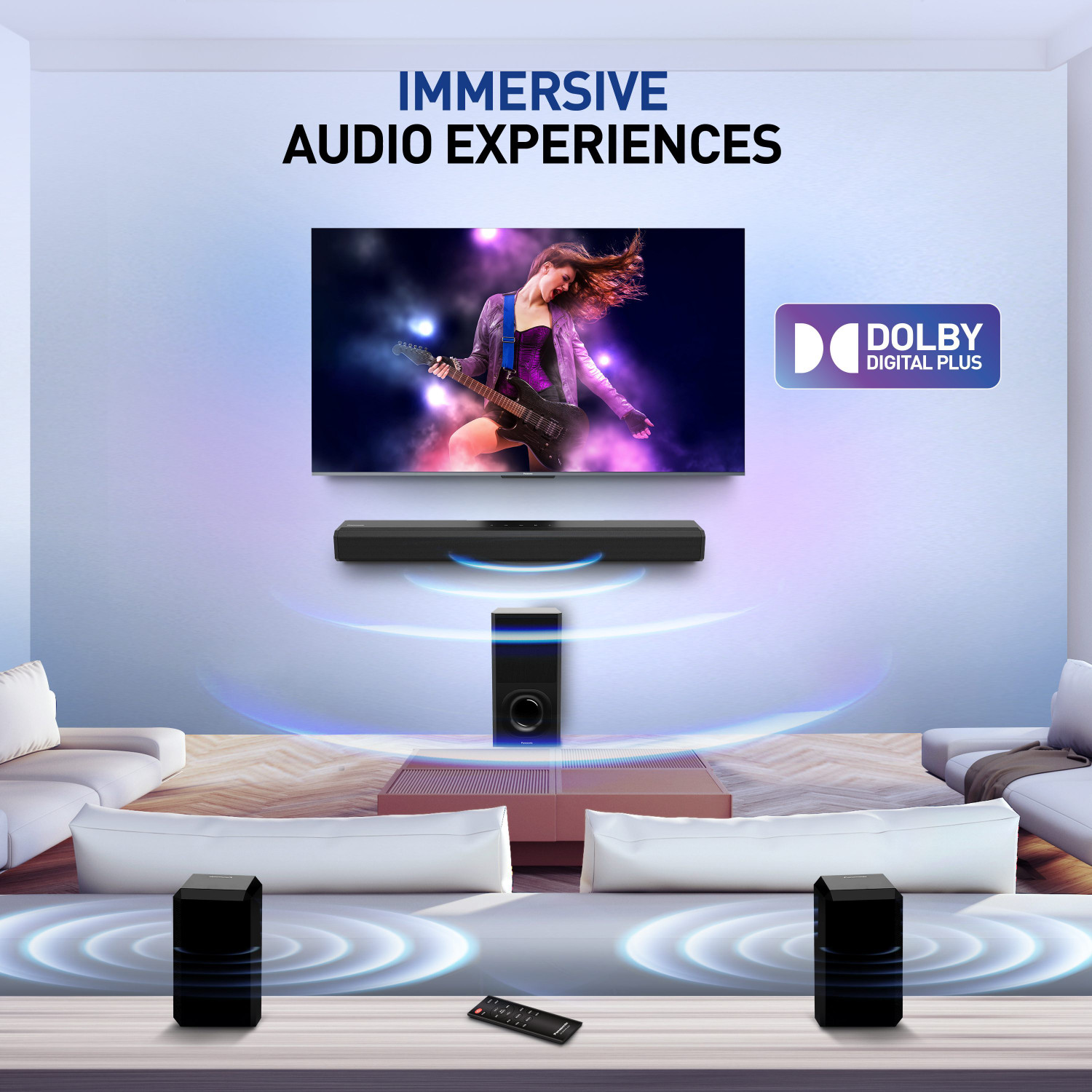 Image of Panasonic SC-HTS400GWK 400 W Bluetooth Soundbar
