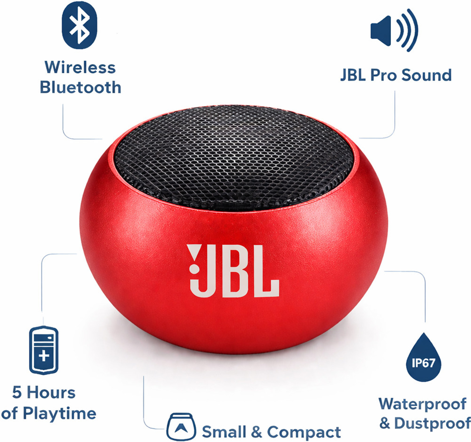 Image of Three23 Speaker Bluetooth J-B-L Speaker Extra Bass 37 with Google & Alexa Assistant Smart Speaker
