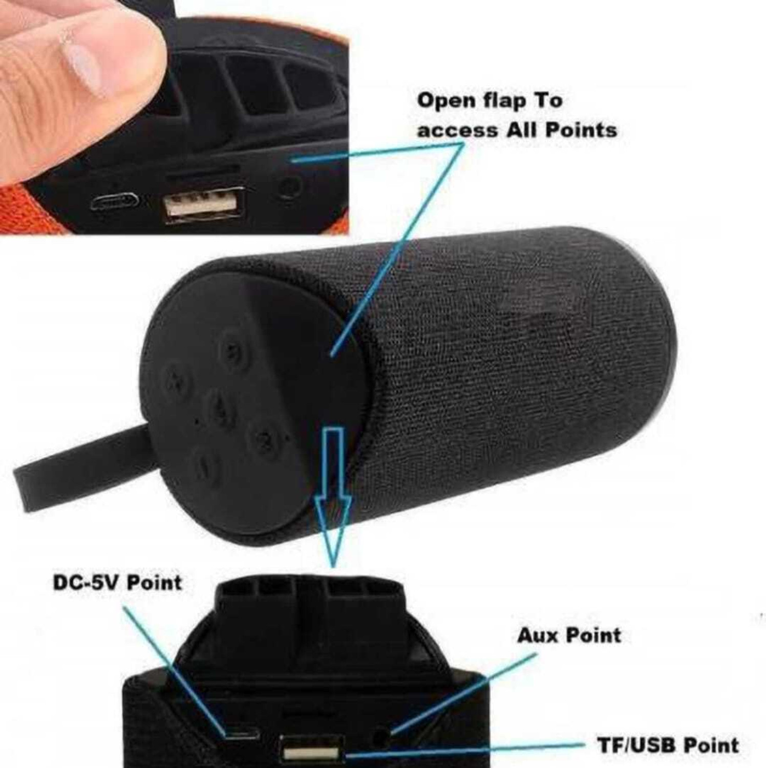 Image of ANANDANI TG-113 Wireless Portable Bluetooth Speaker 10 W Bluetooth Speaker with Google Assistant Smart Speaker