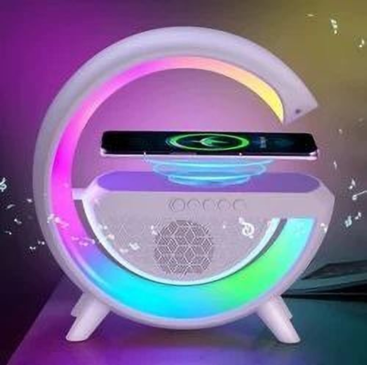 Image of HANS G Shape Multifunctional Google Speaker Wireless Charger MS192 56 W Bluetooth Party Speaker
