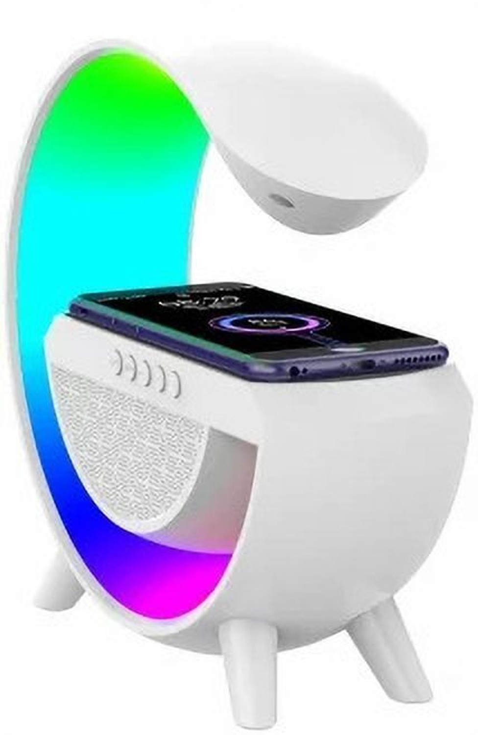 Image of HANS G Shape Multifunctional Google Speaker Wireless Charger MS192 56 W Bluetooth Party Speaker
