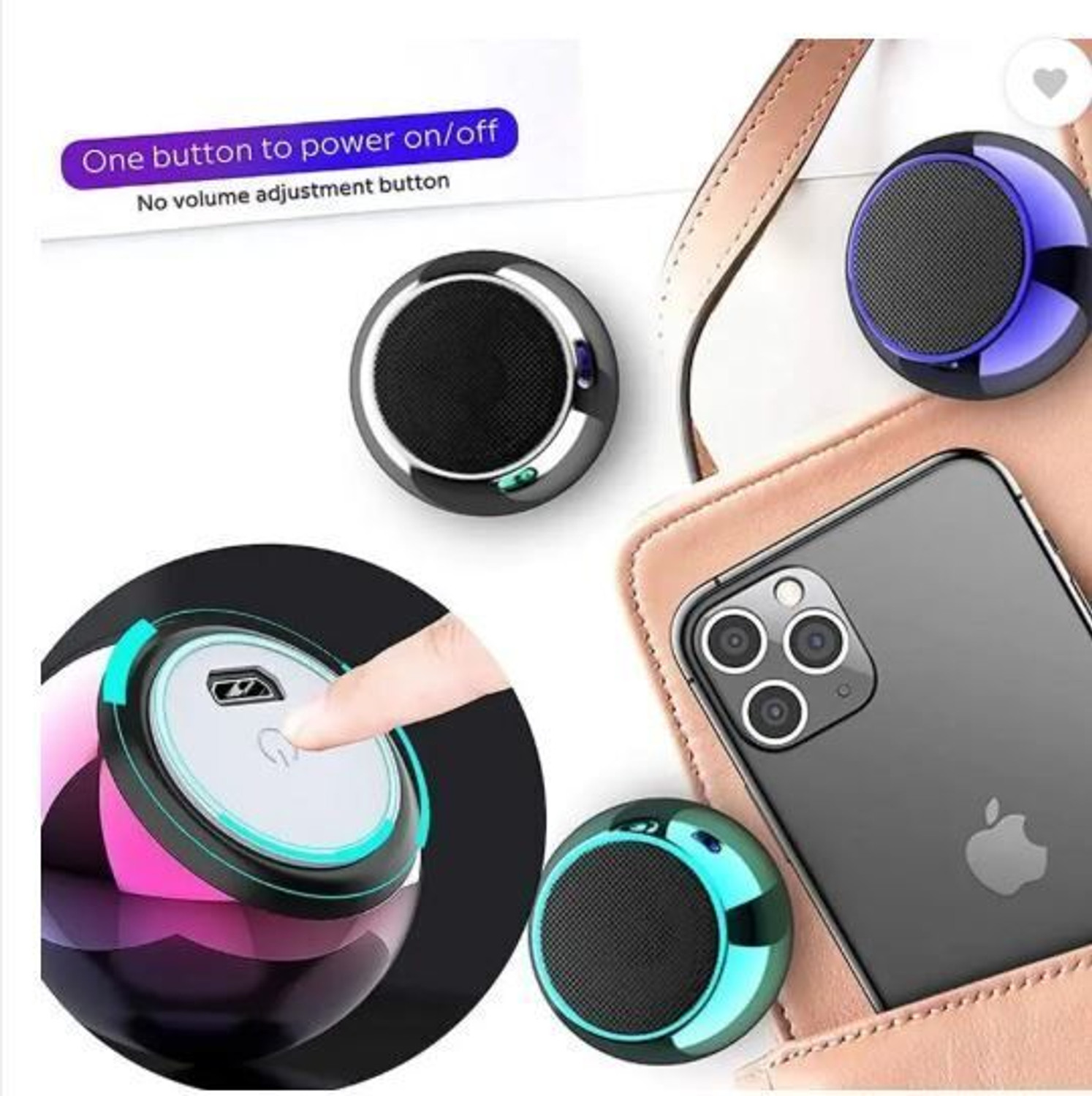 Image of RGV Mini M4 Bluetooth Speaker With HD Extra Bass with Google, Alexa & Siri Assistant Smart Speaker