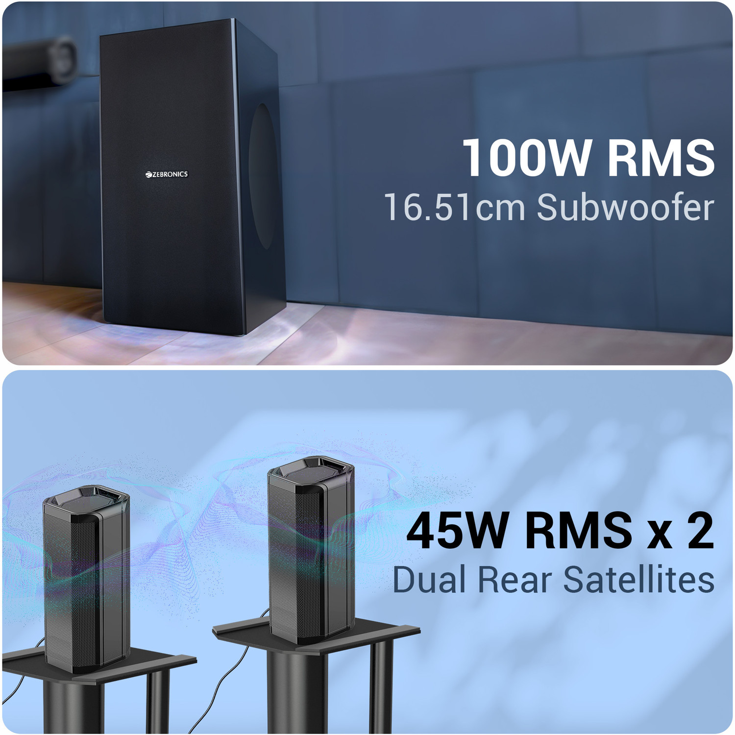 Image of ZEBRONICS JUKE BAR 800 300 W Bluetooth Soundbar