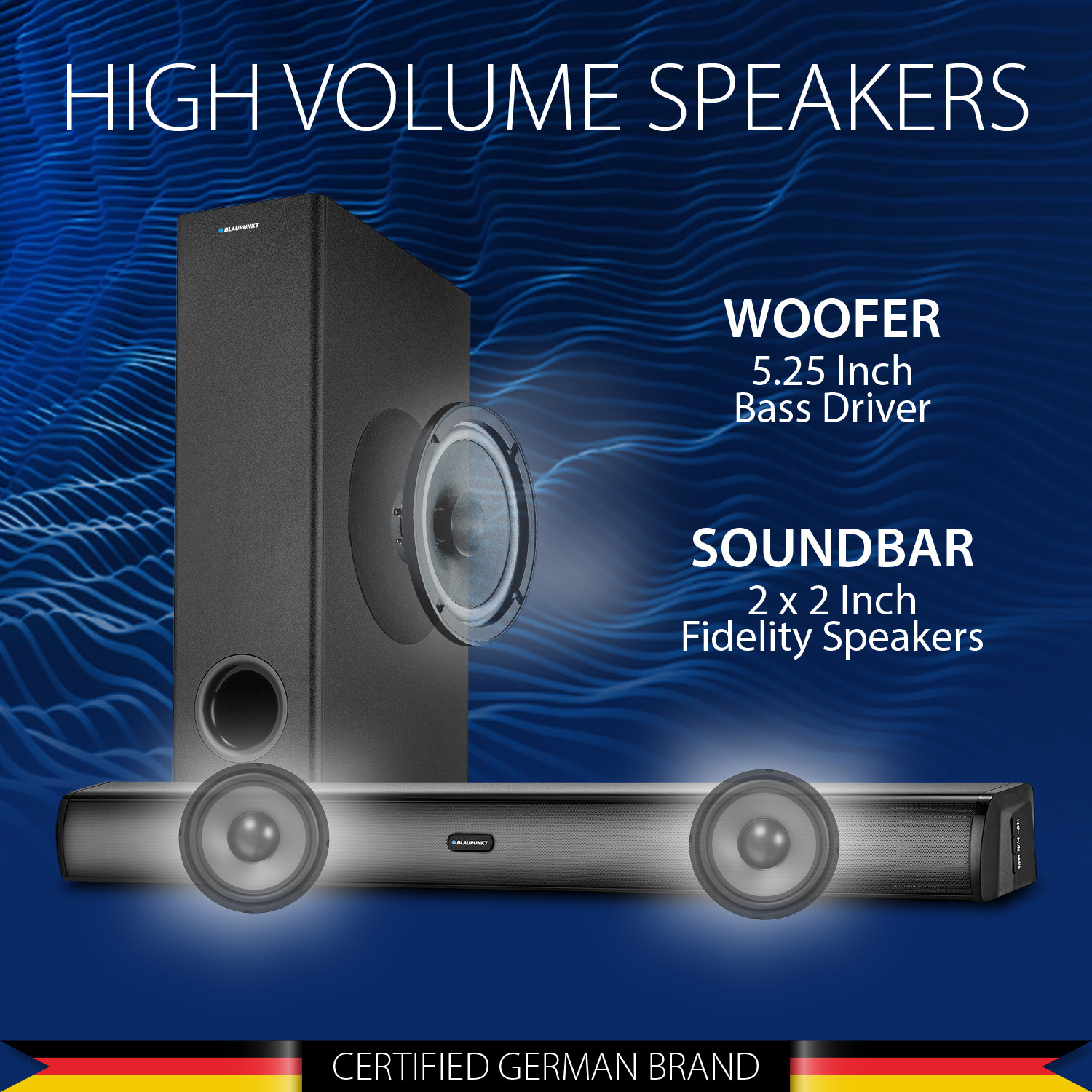 Image of Blaupunkt SBW120 120 W Bluetooth Soundbar
