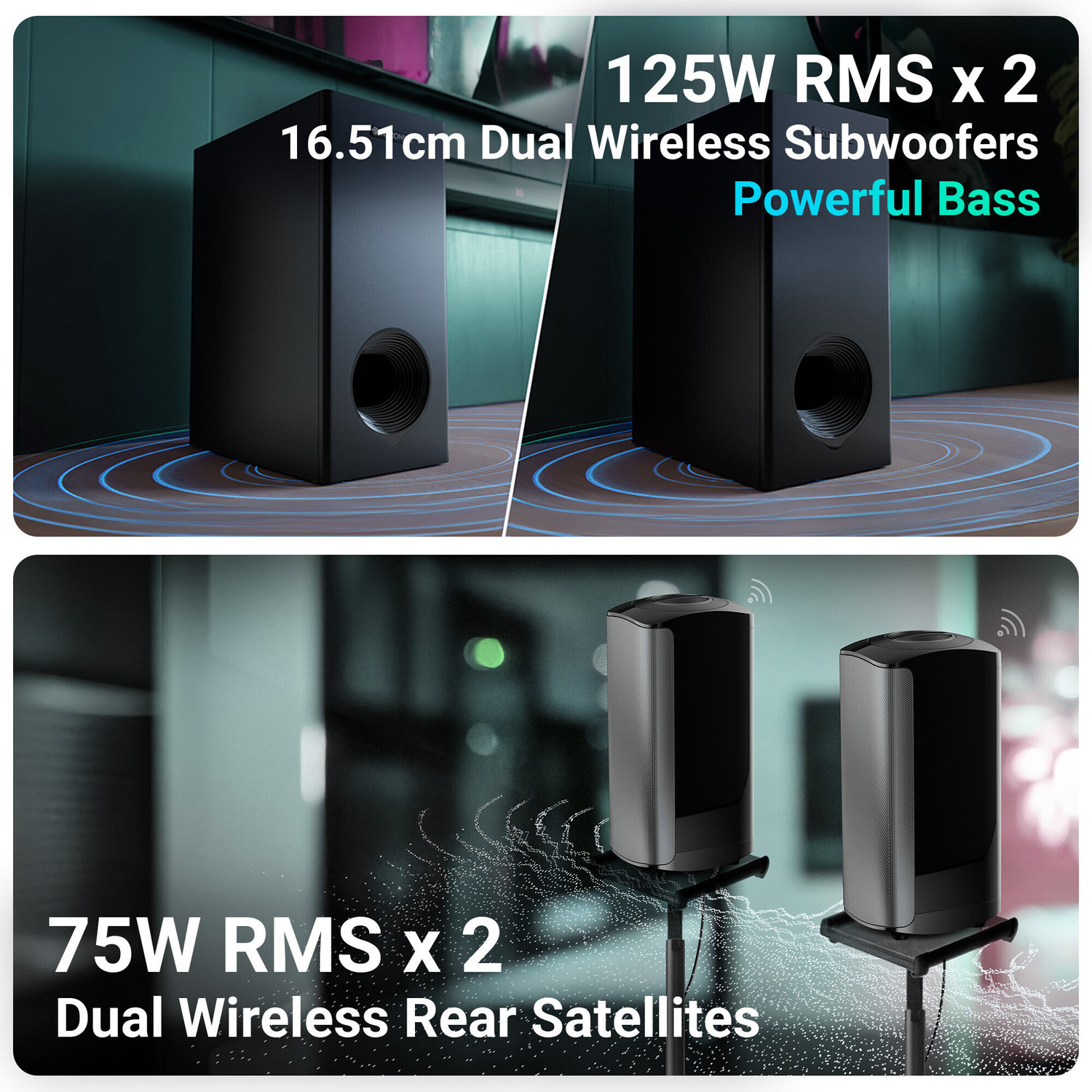 Image of ZEBRONICS Zeb-Juke Bar 9552 (Zeb-SBSPK C7) 625 W Bluetooth Soundbar