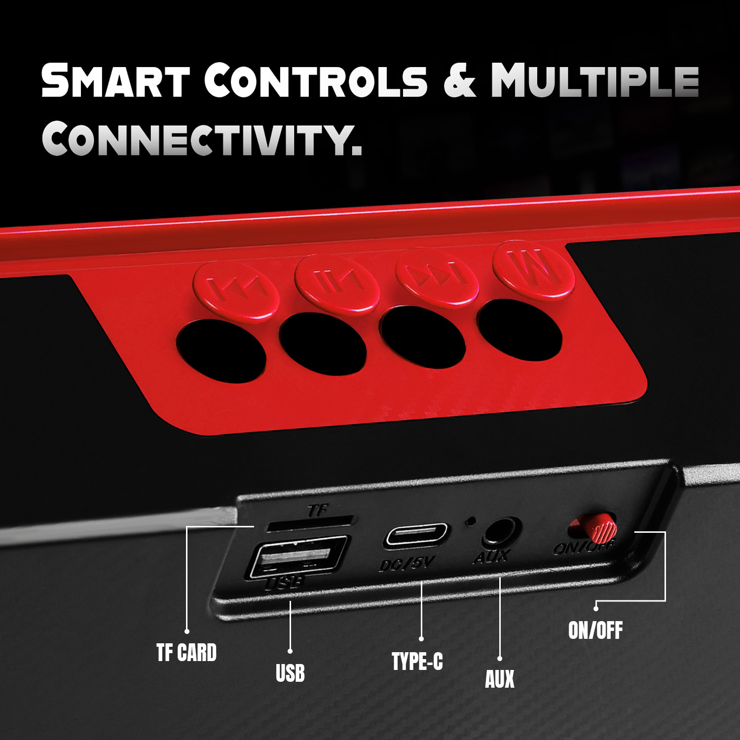 Image of YOROTO Wireless Surround Sound Speaker with Ear-Shaking Bass & Dynamic Audio 20 W Bluetooth Soundbar