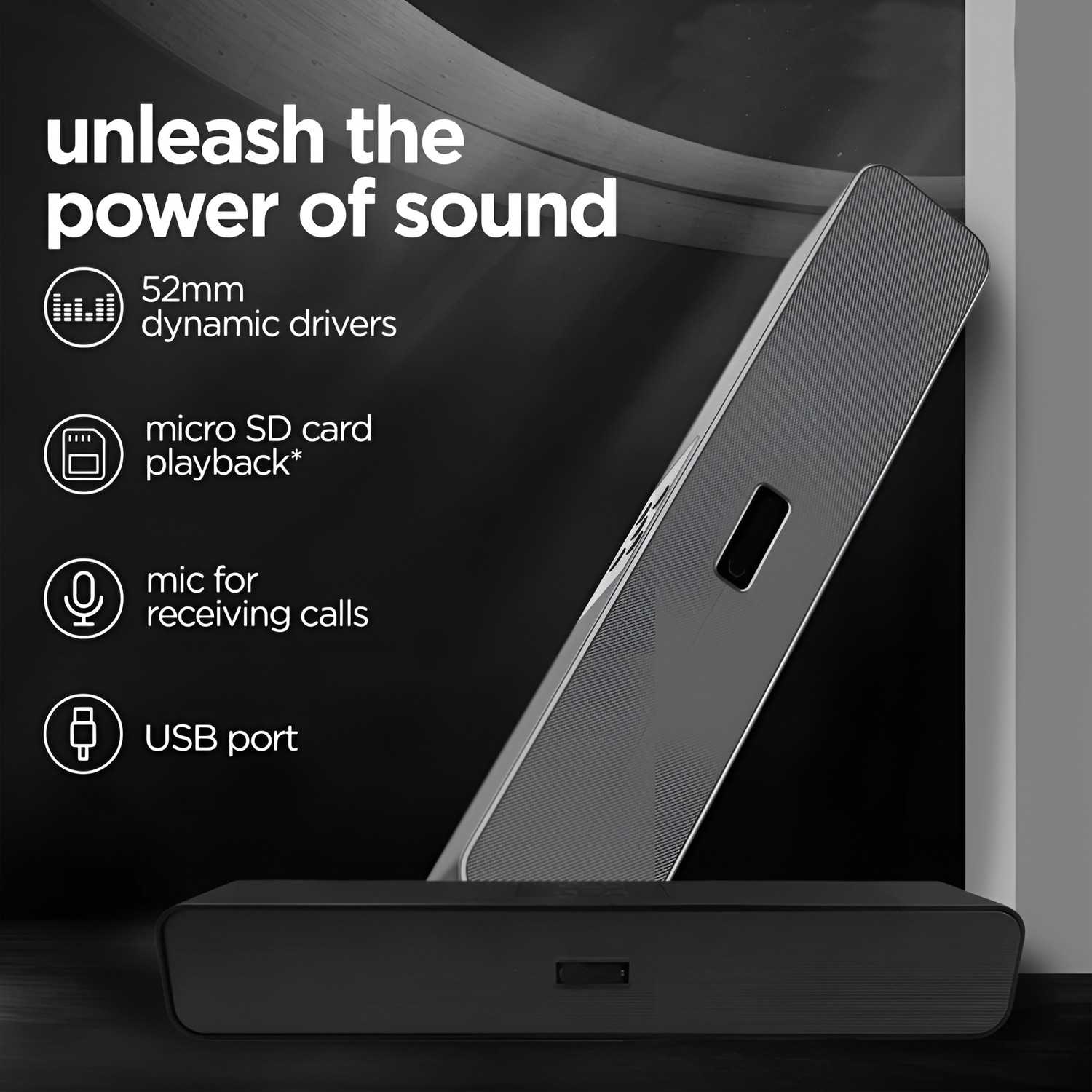 Image of BVEXO High Sound Quality tv Sound Bar with detachable subwoofer SoundBar surround 20 W Bluetooth Speaker