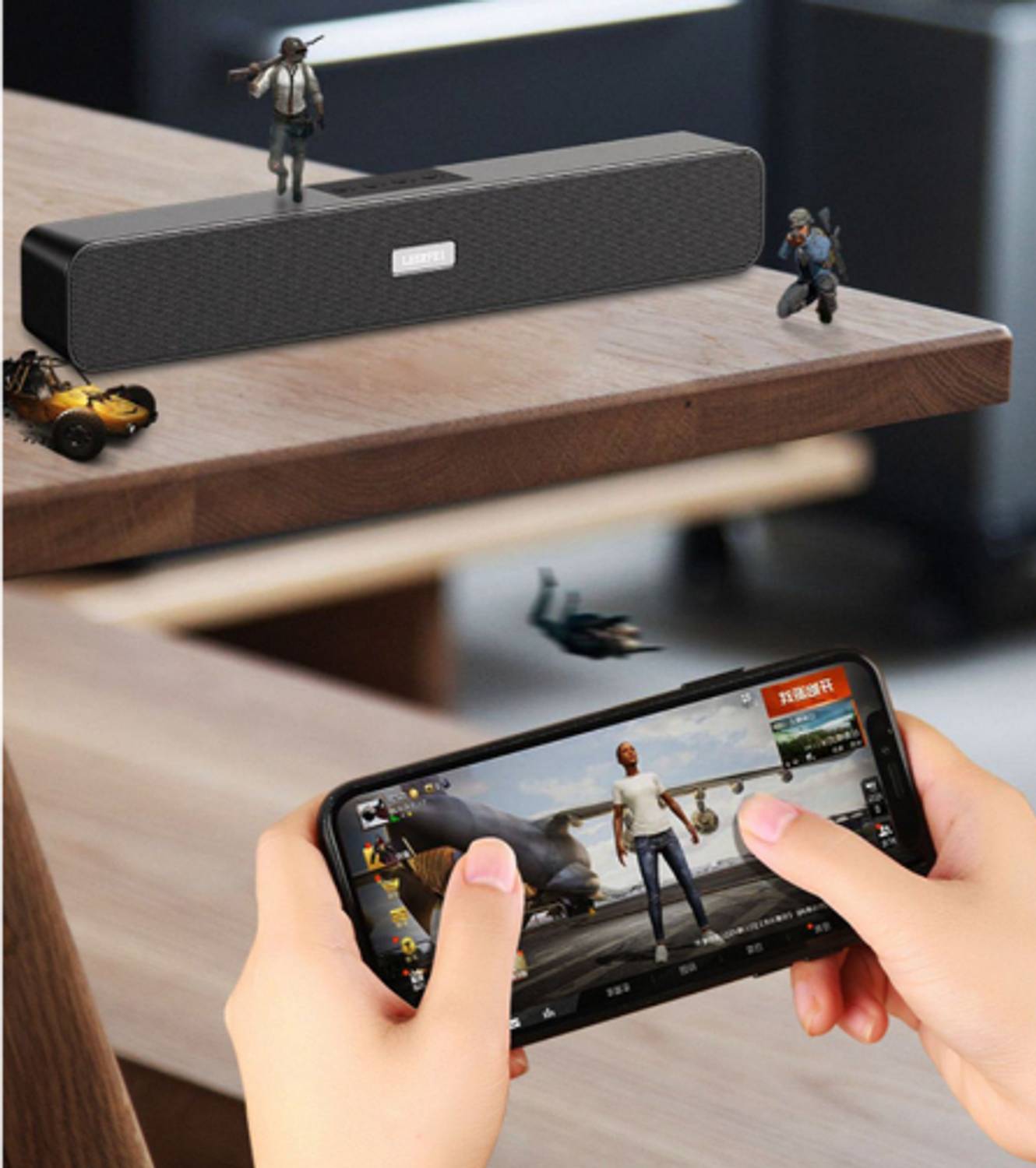 GUGGU E91 SOUNDBAR BLUETOOTH SPEAKER COMPATIBLE WITH ALL SMARTPHONES 48 W Bluetooth Soundbar