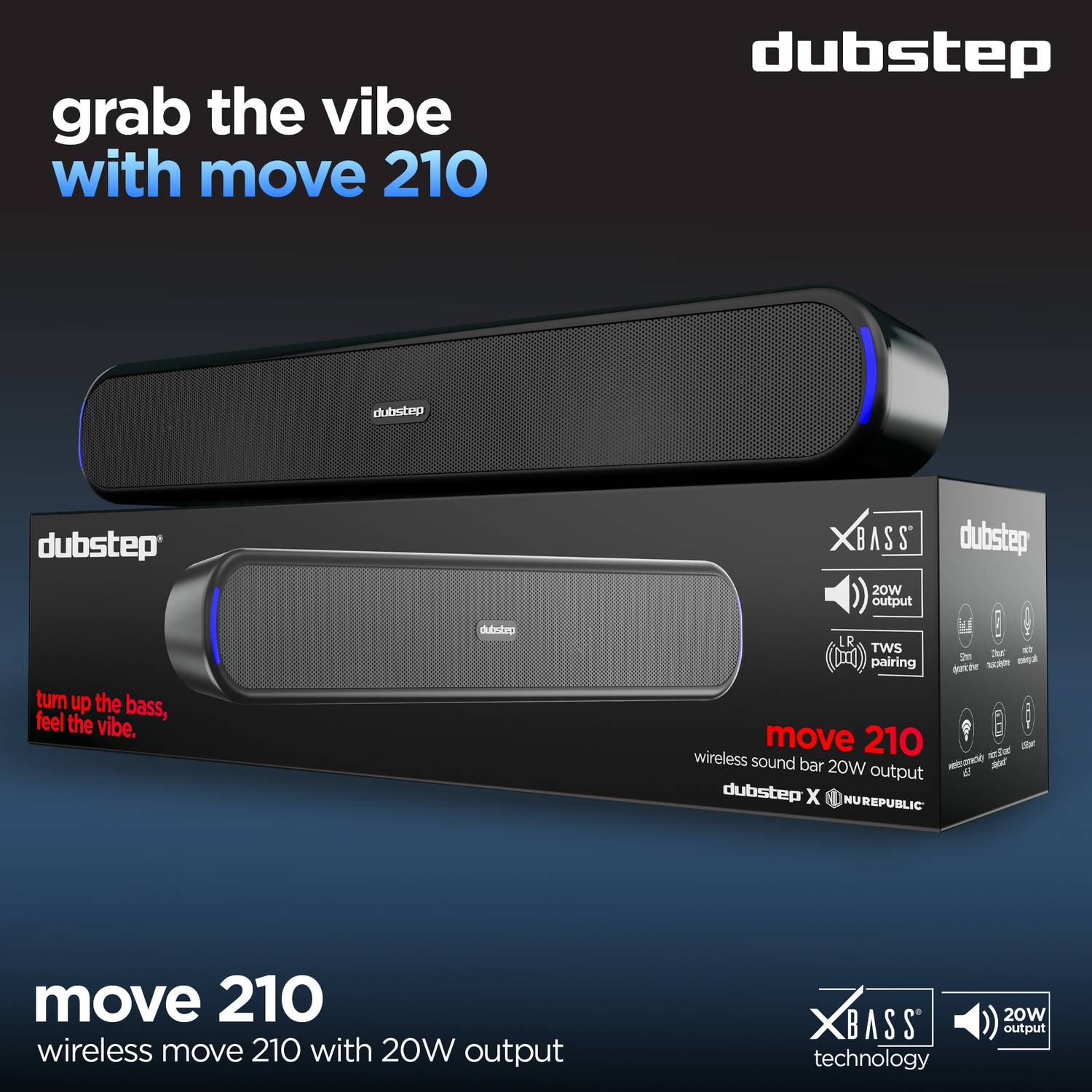 Dubstep Move 210 20W Bluetooth Speaker - Image 4