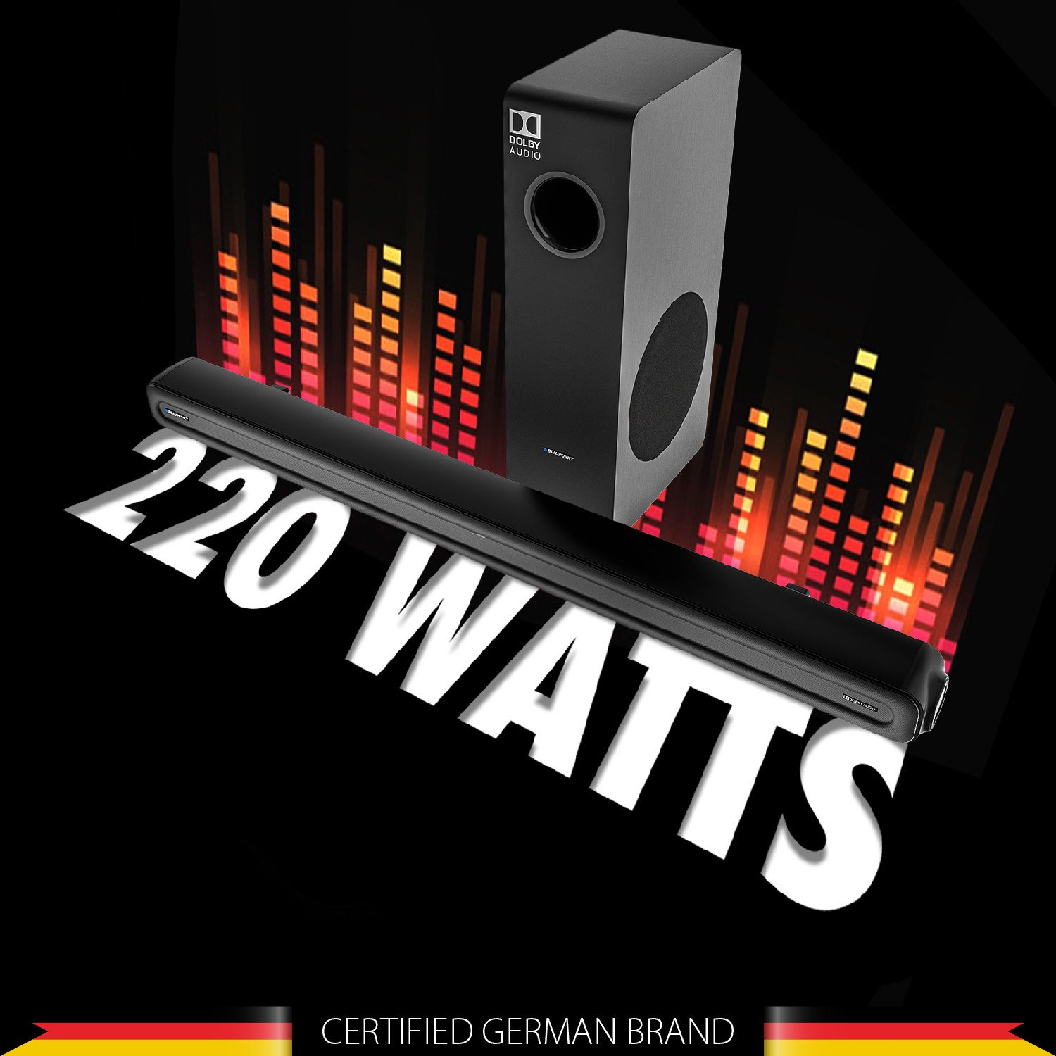 Image of Blaupunkt SBW09 DOLBY AUDIO 220 W Bluetooth Soundbar