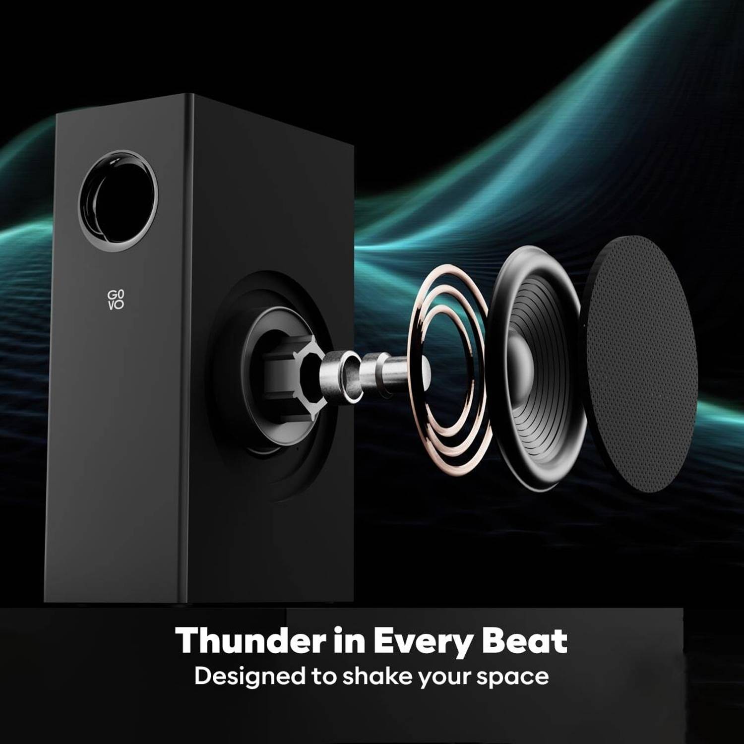 GOVO Gosurround 600 90W Bluetooth Soundbar Silver - Image 4