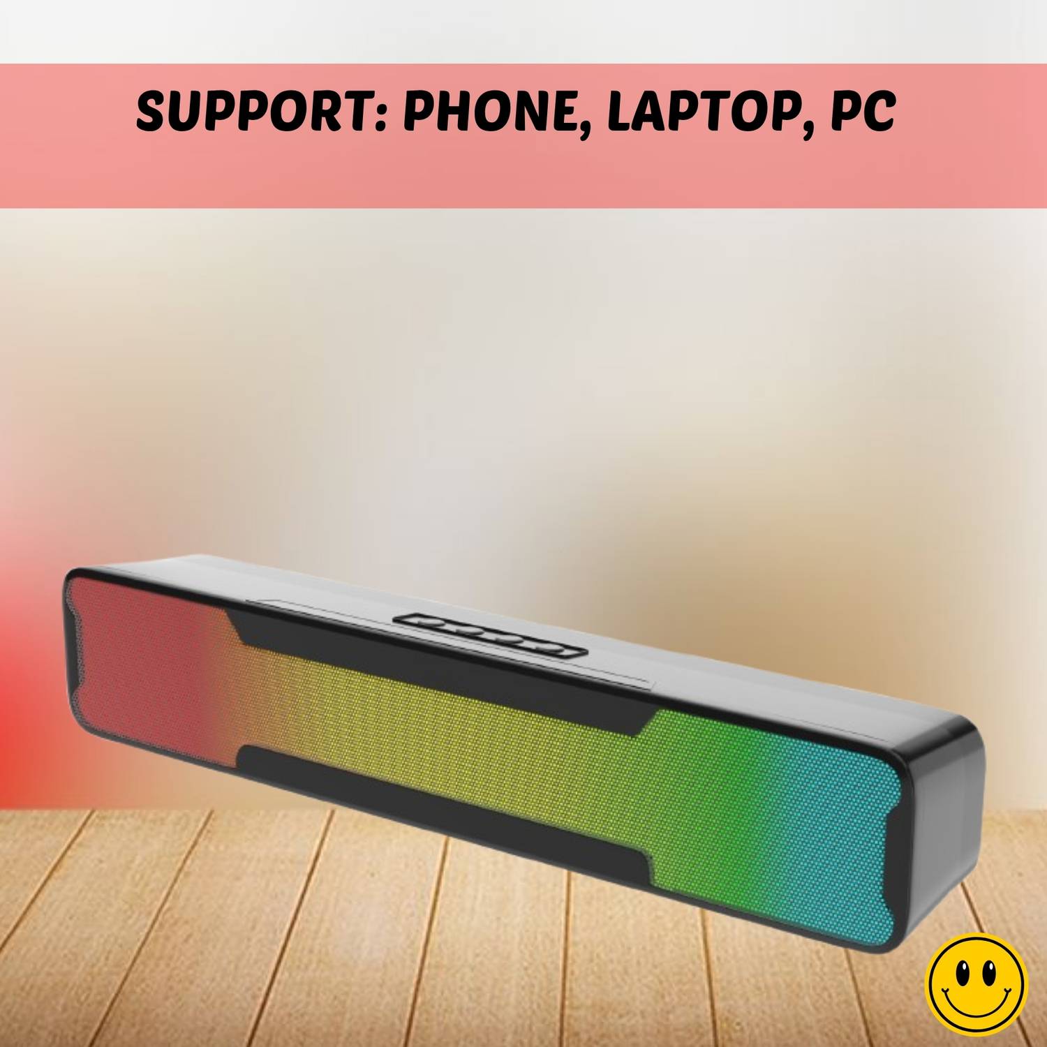 Clairbell Megabar (PORTABLE HOME TV SOUNDBAR) Dynamic Thunder Sound With RGB LightR451 20 W Bluetooth Soundbar