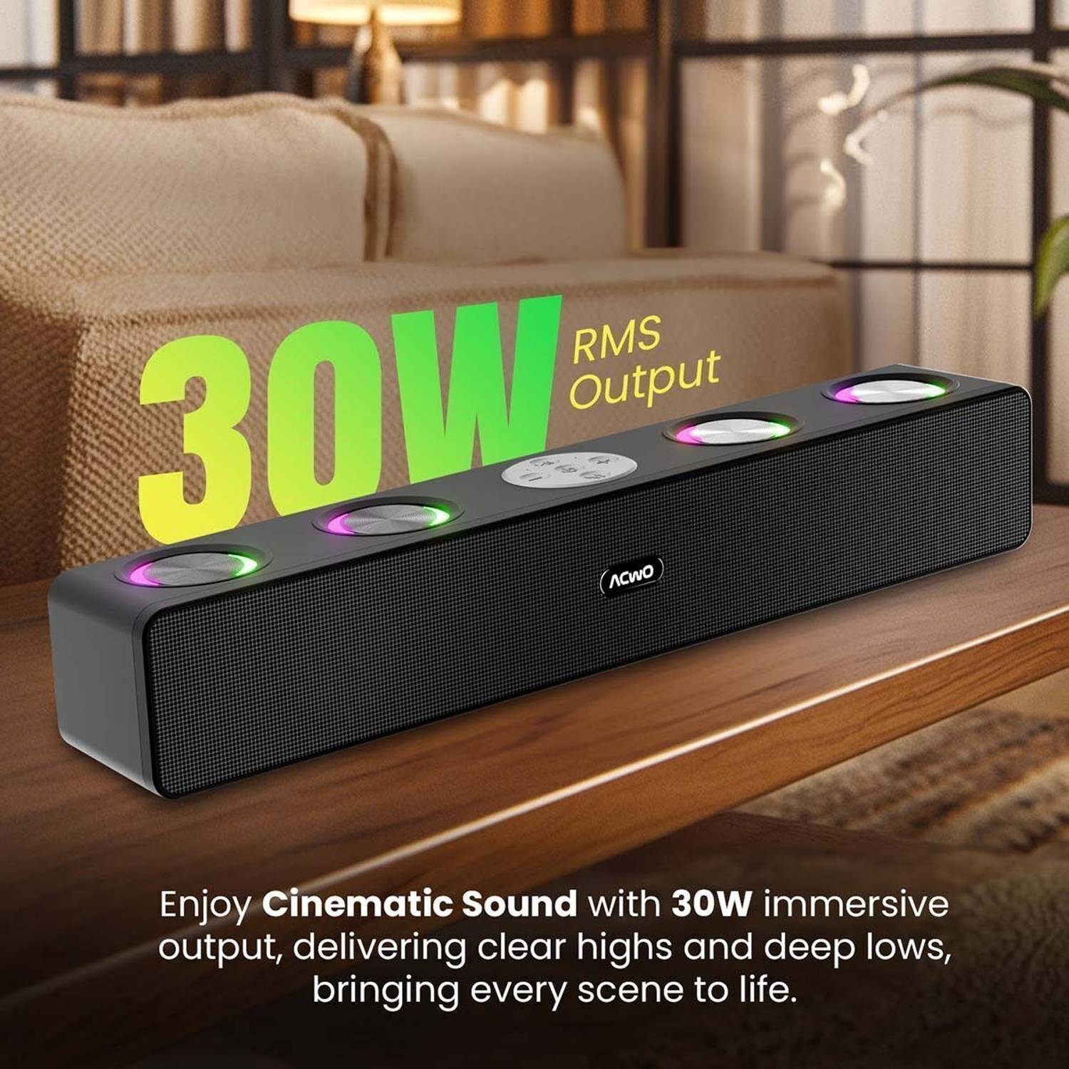 ACwO CARNIwAL 515 30W Bluetooth Soundbar - Image 3