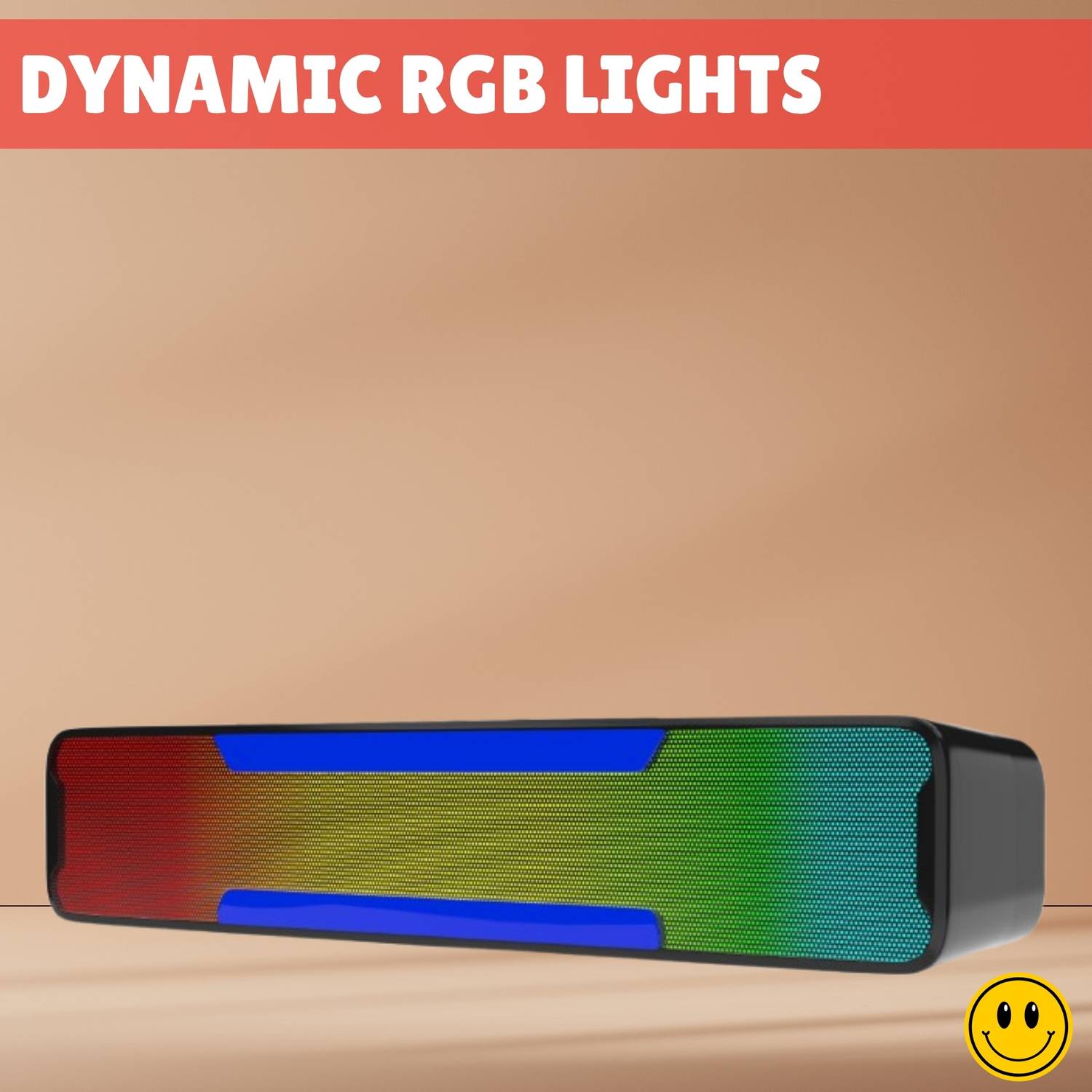 Clairbell Megabar (PORTABLE HOME TV SOUNDBAR) Dynamic Thunder Sound With RGB LightT386 20 W Bluetooth Soundbar